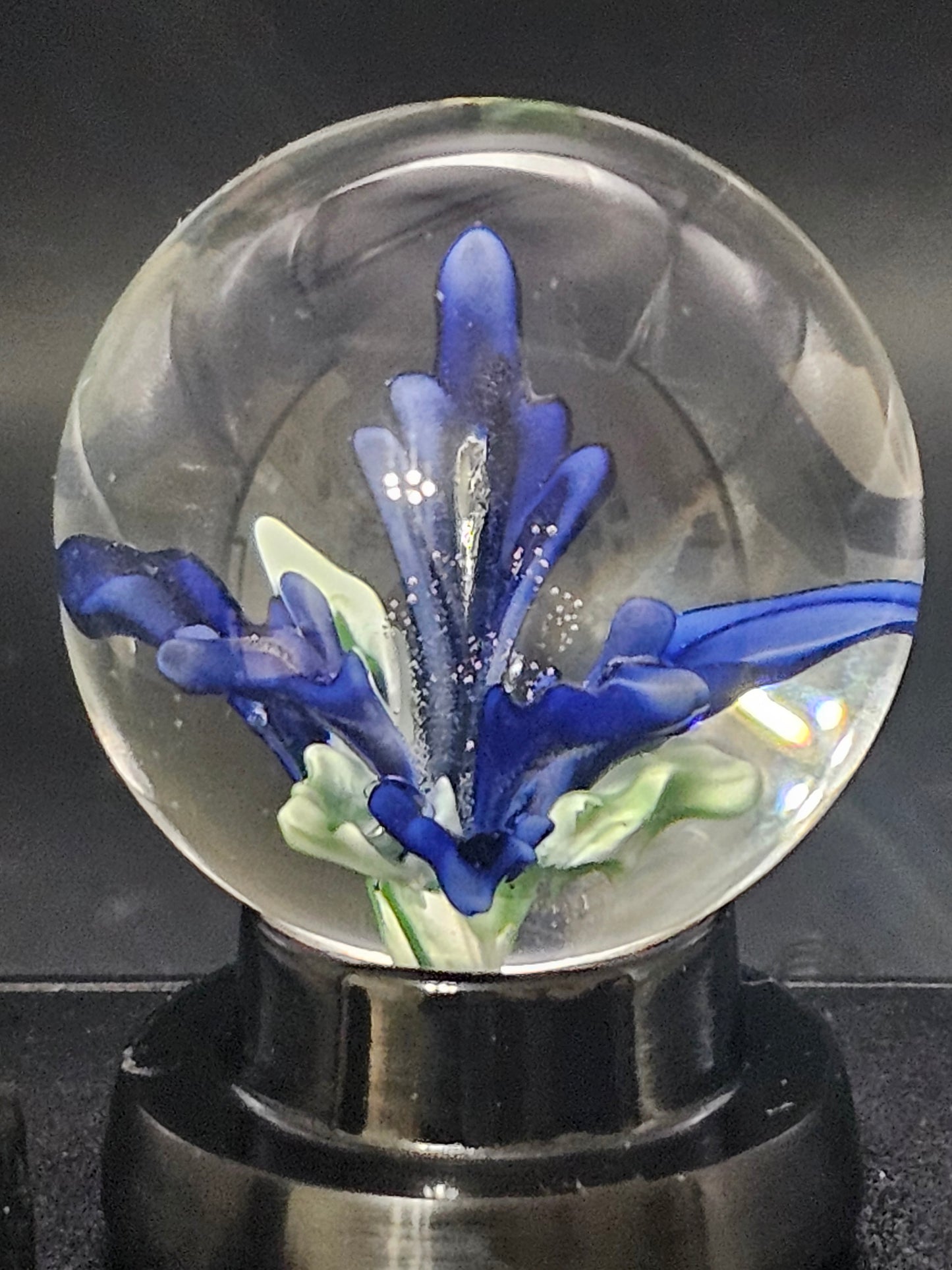 Turbo Cobalt & Periwinkle Floral Marble