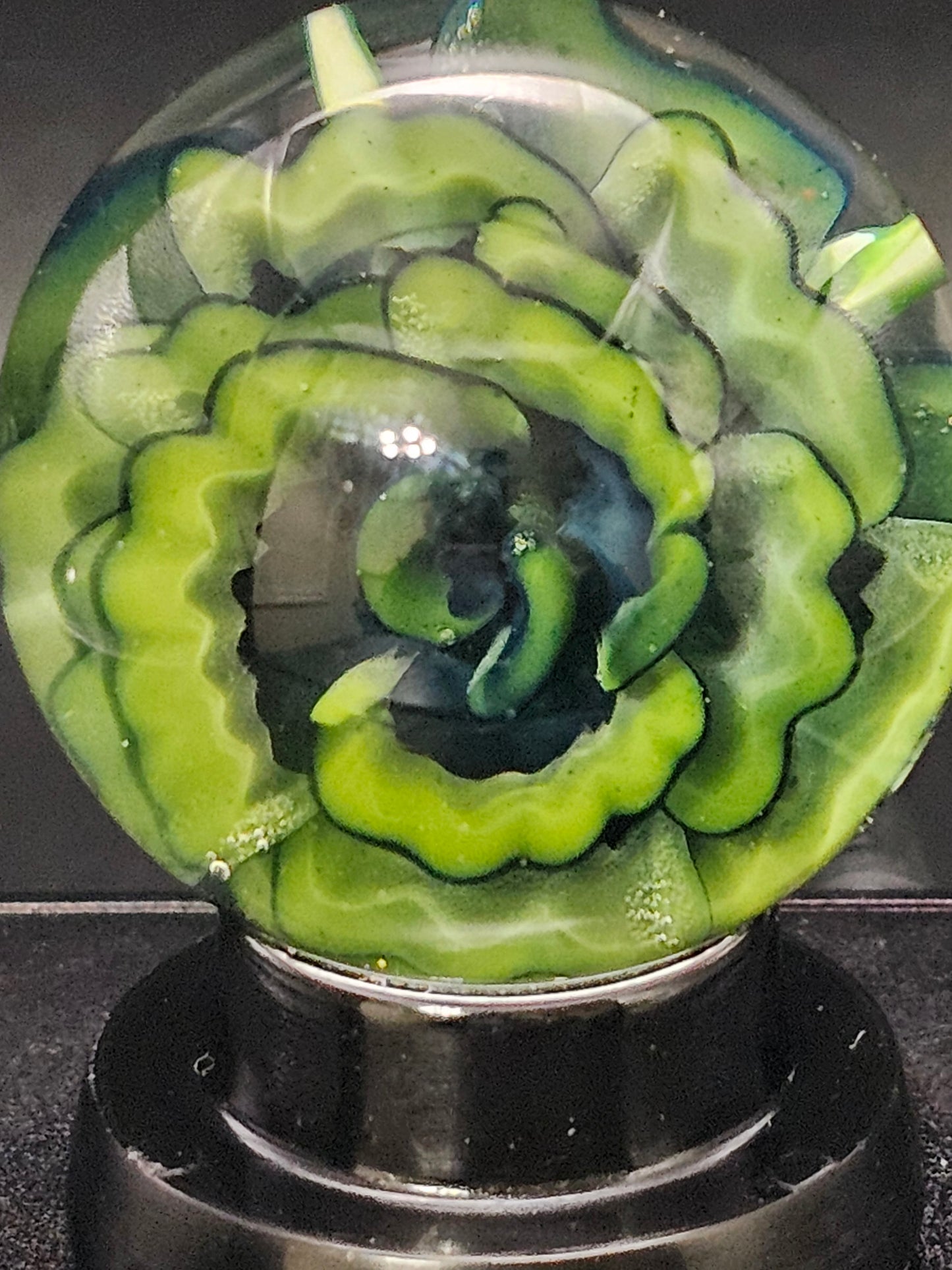Roswell Yellow & Galaxy Black Floral Marble