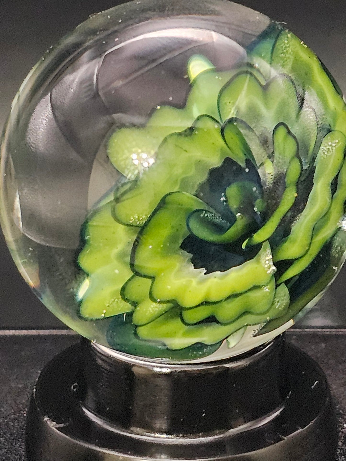 Roswell Yellow & Galaxy Black Floral Marble