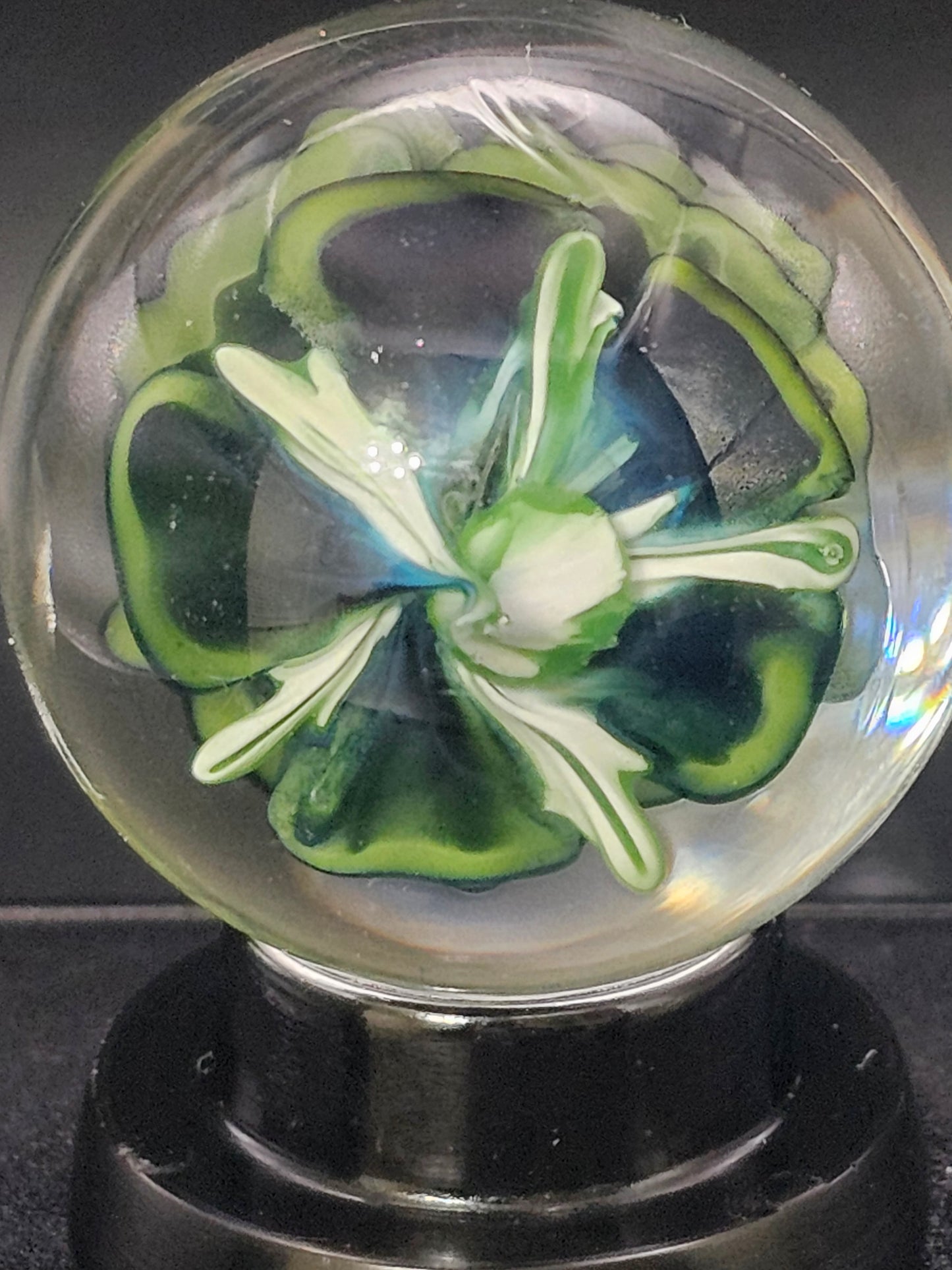 Roswell Yellow & Galaxy Black Floral Marble