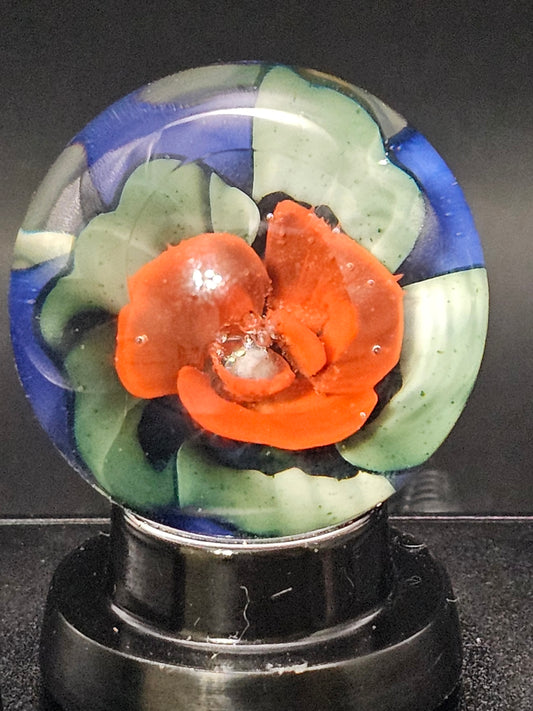 Red, White, & Blue 3 Tone Floral Marble