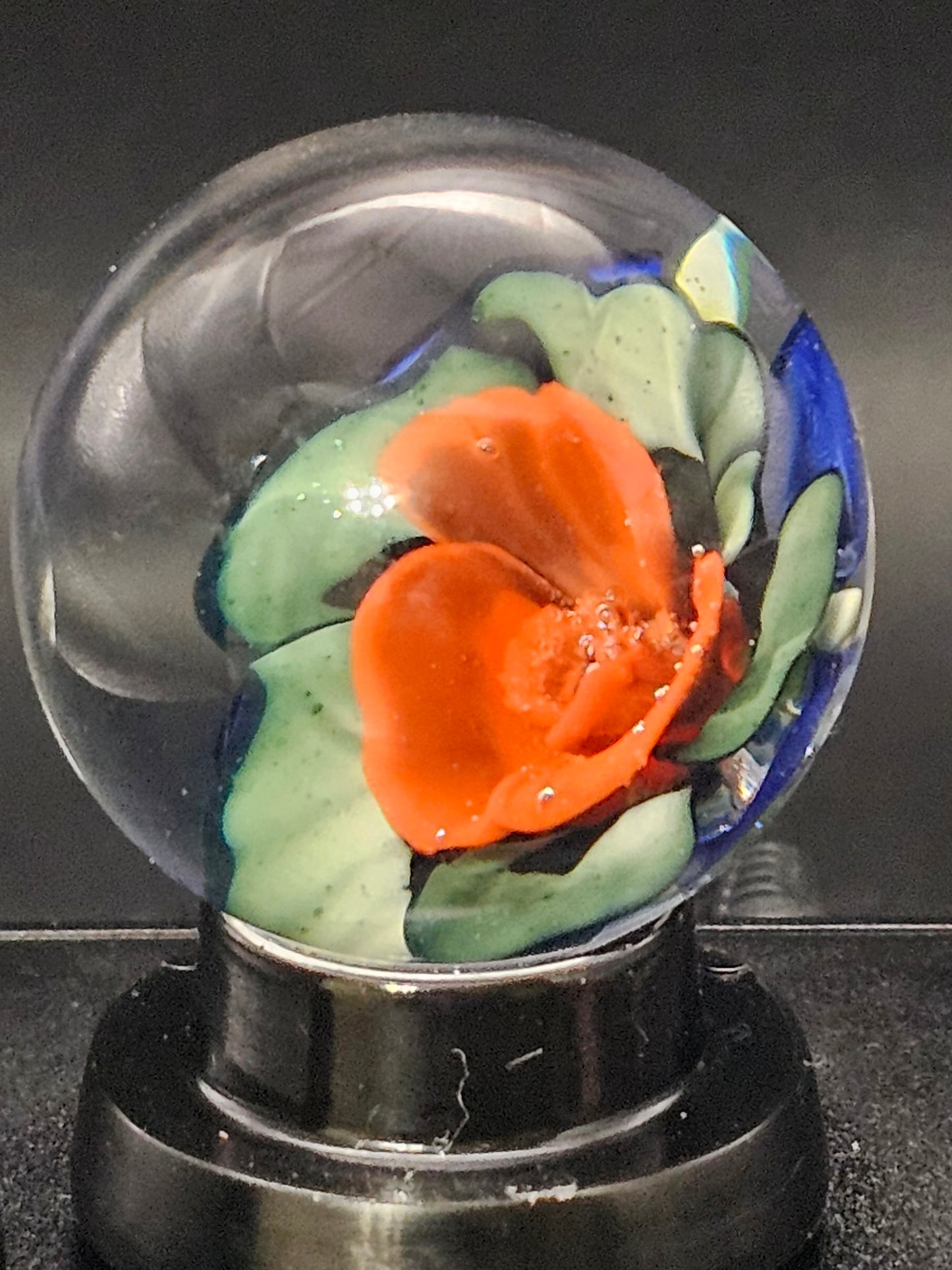 Red, White, & Blue 3 Tone Floral Marble
