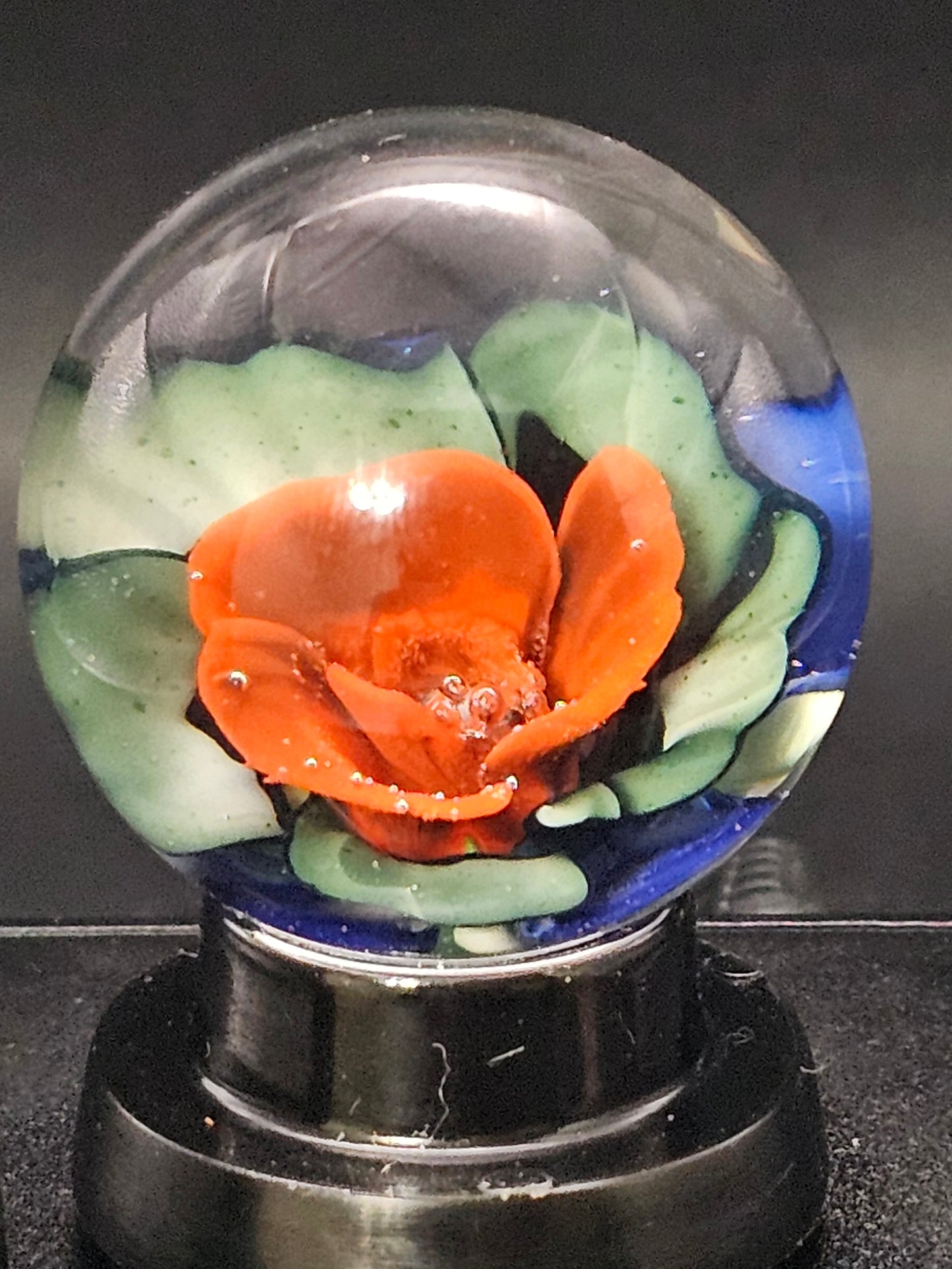Red, White, & Blue 3 Tone Floral Marble