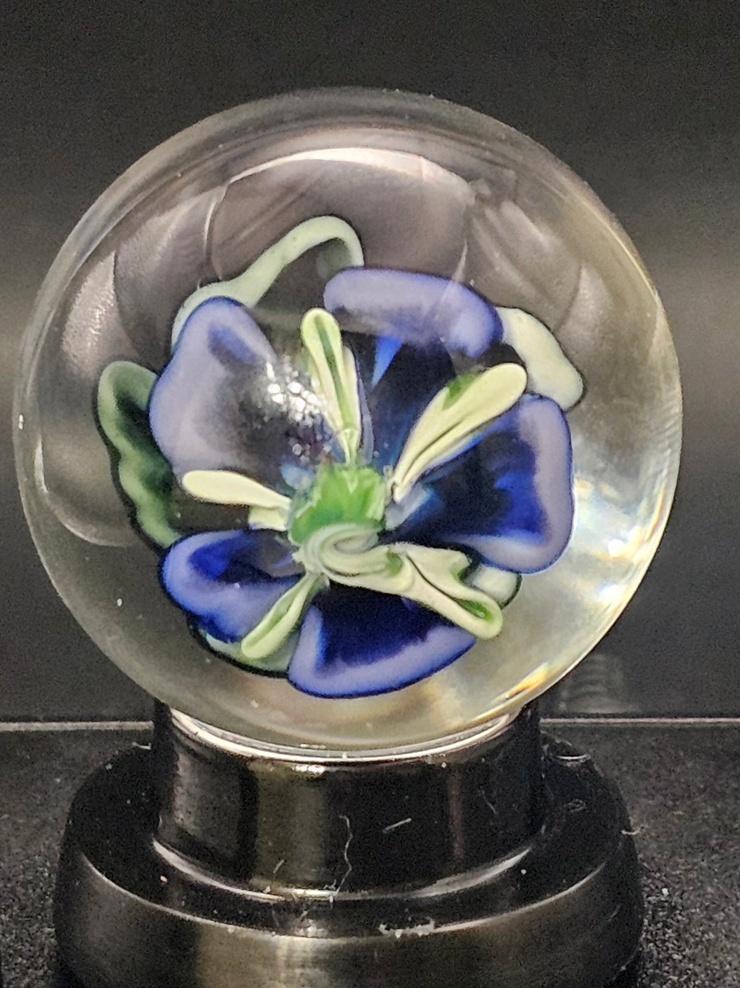 Red, White, & Blue 3 Tone Floral Marble