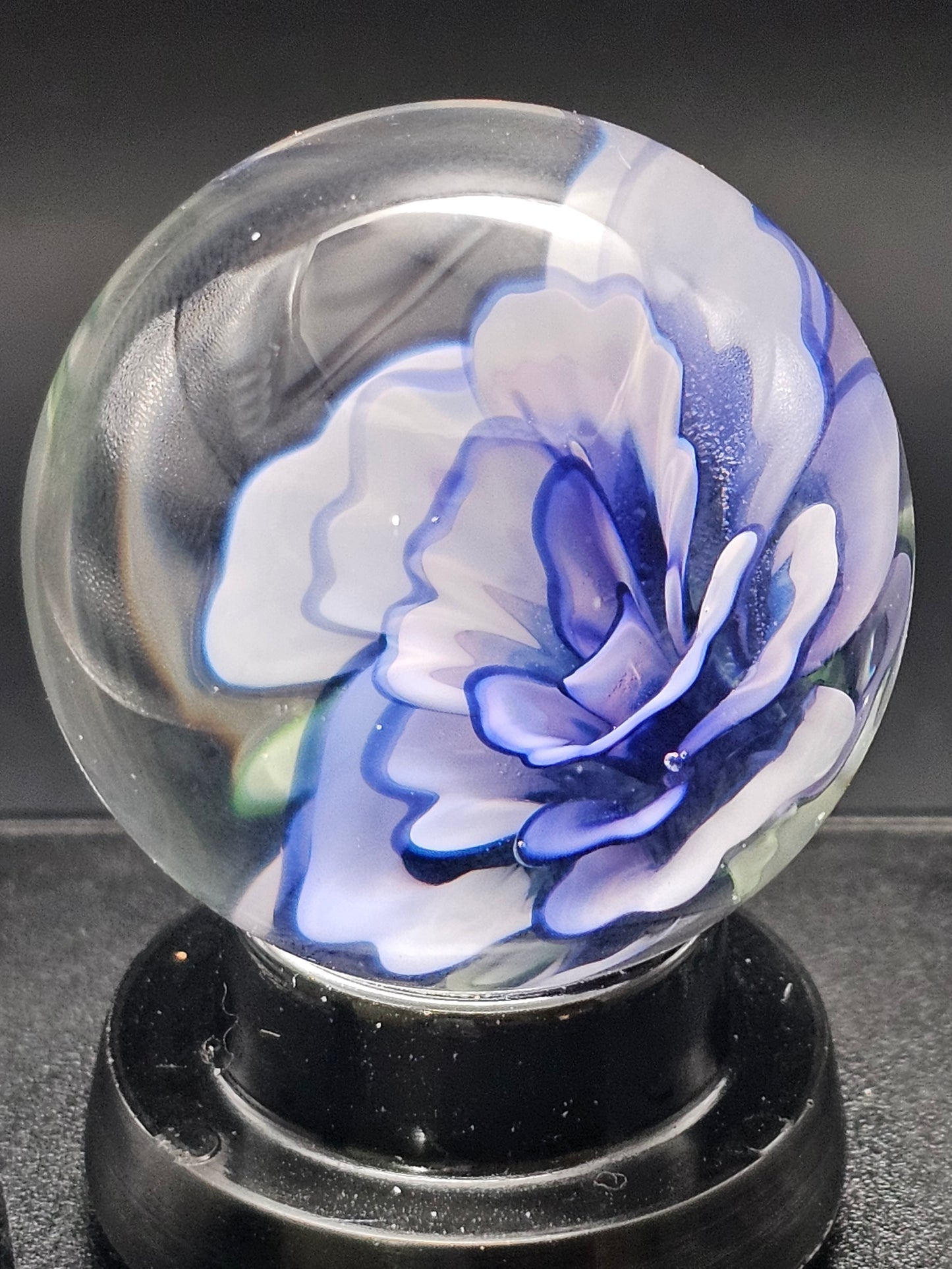 China White, Telemagenta, & Turbo Cobalt Floral Marble