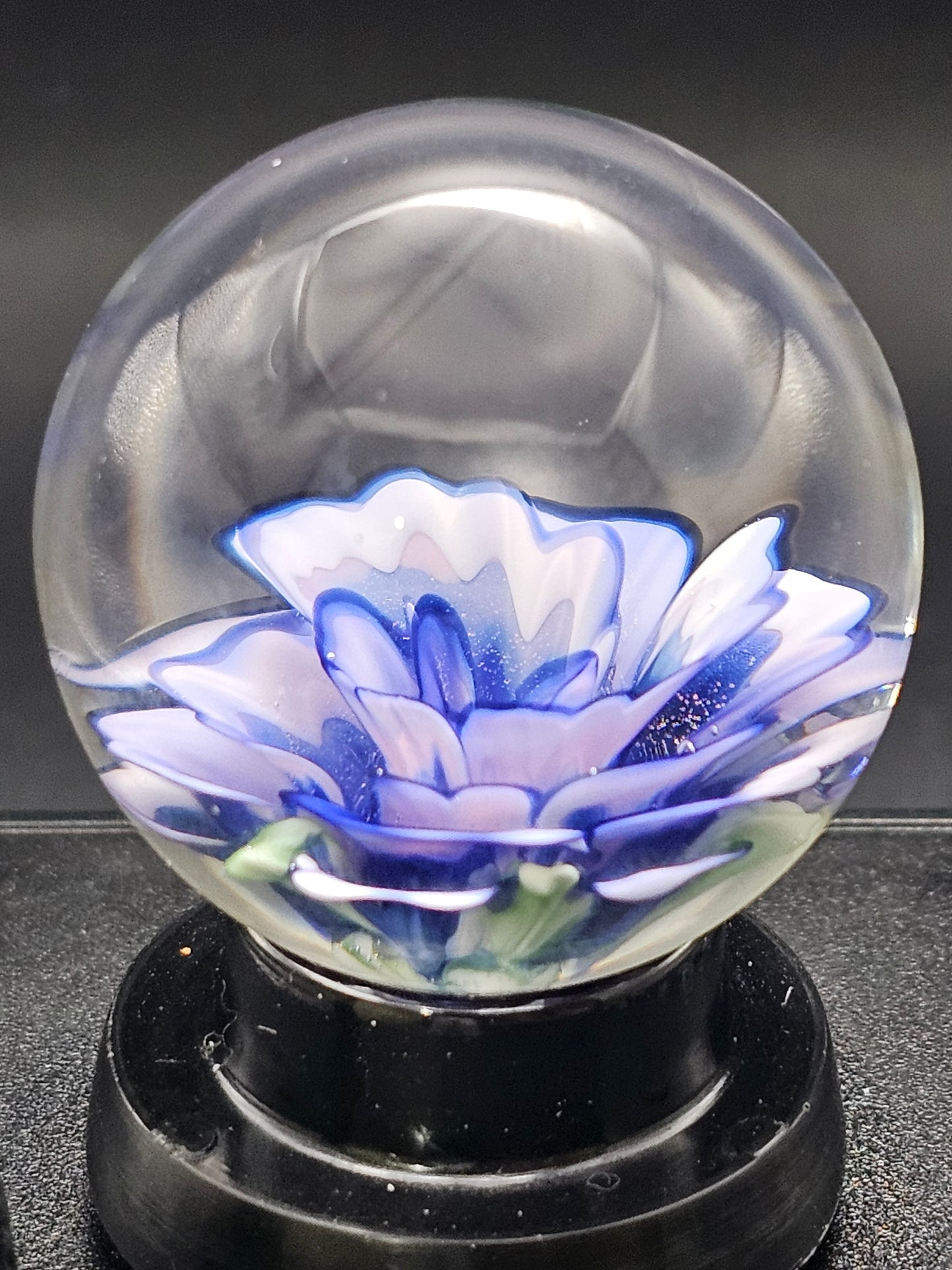 China White, Telemagenta, & Turbo Cobalt Floral Marble