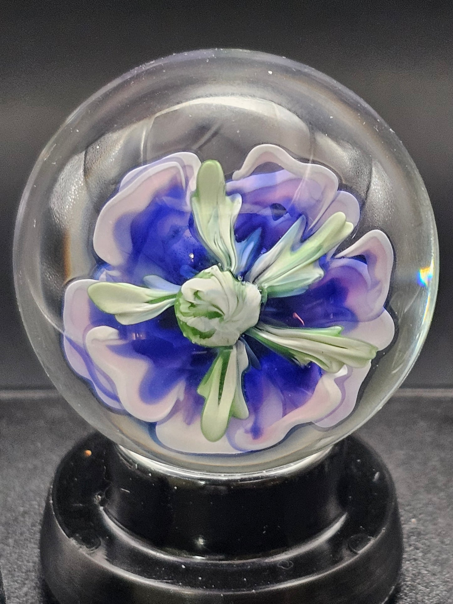China White, Telemagenta, & Turbo Cobalt Floral Marble