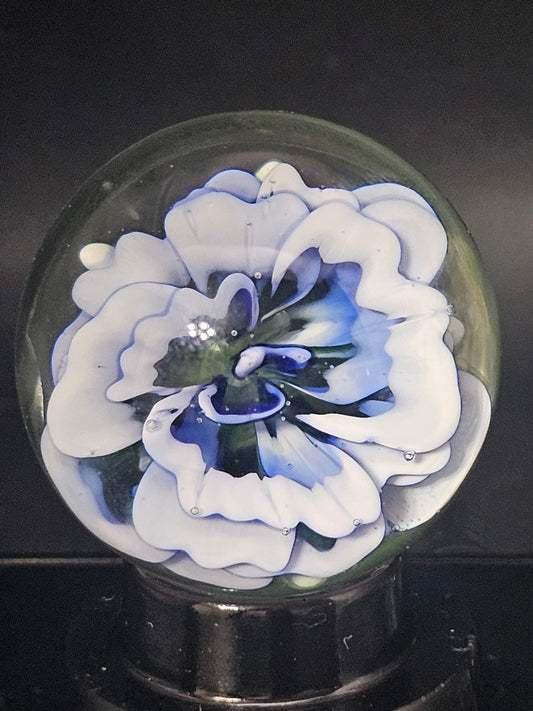 China White, Ion (Uranium) & Turbo Cobalt Floral Marble