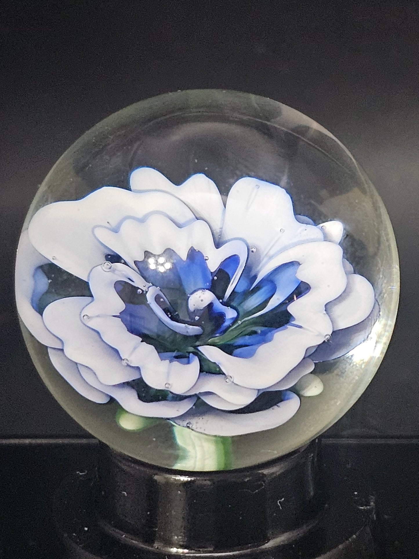 China White, Ion (Uranium) & Turbo Cobalt Floral Marble