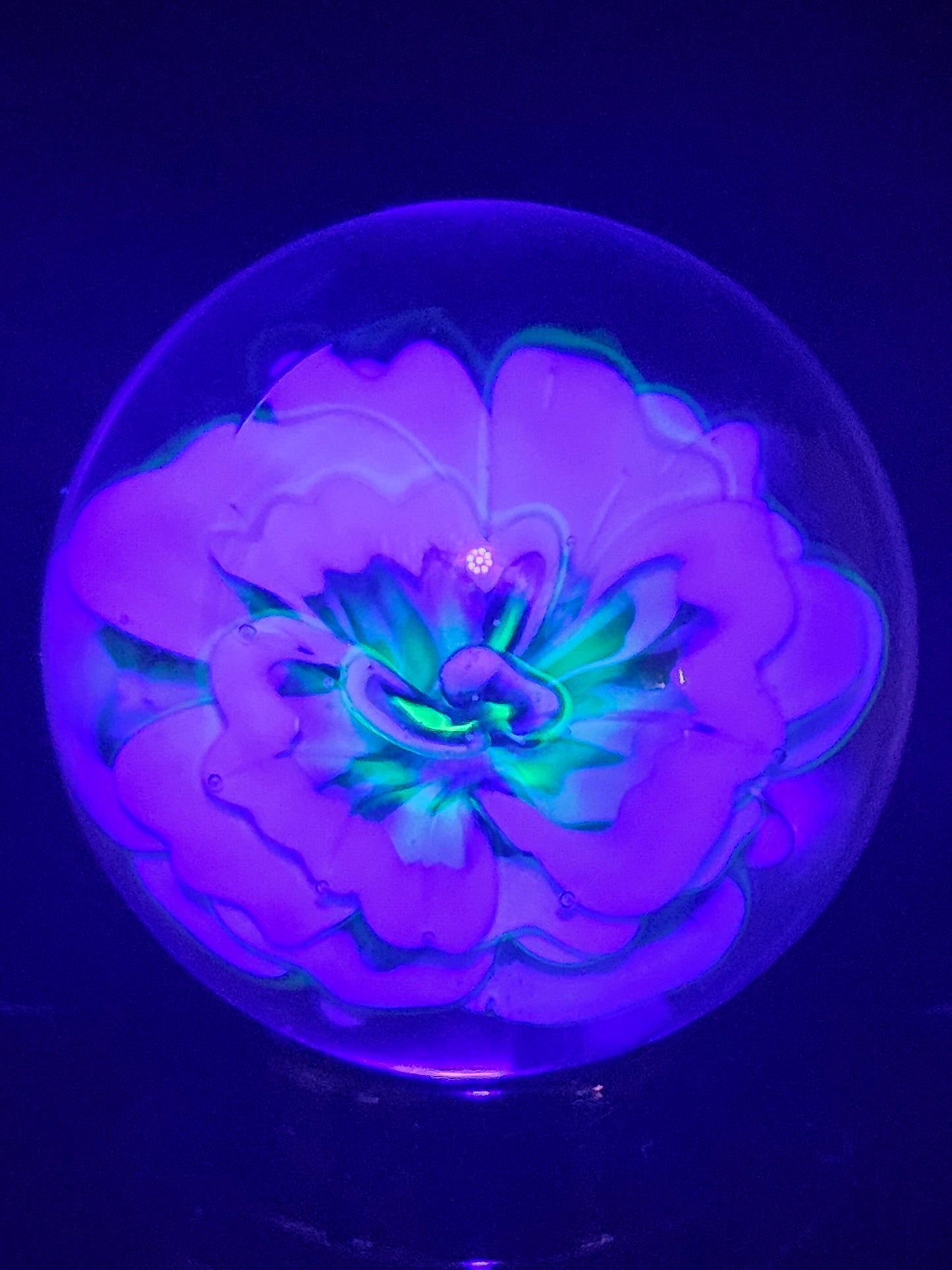 China White, Ion (Uranium) & Turbo Cobalt Floral Marble