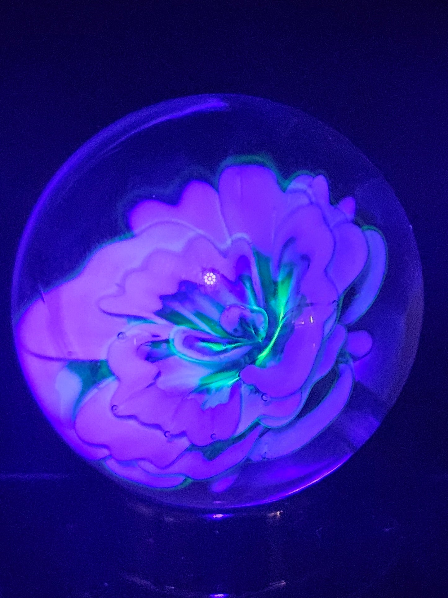China White, Ion (Uranium) & Turbo Cobalt Floral Marble