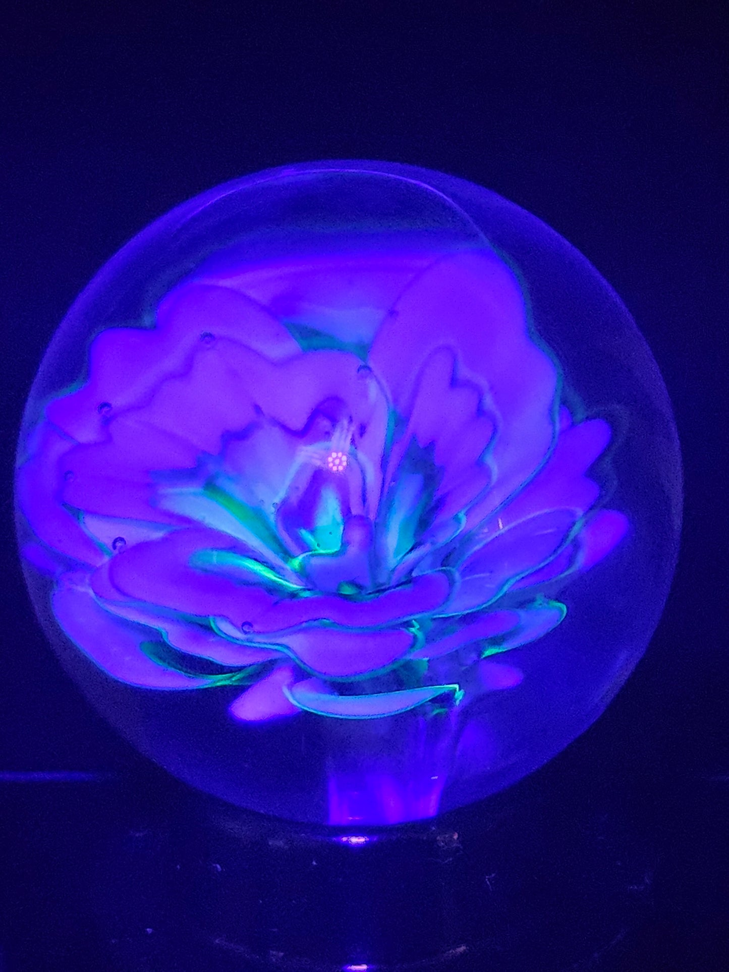 China White, Ion (Uranium) & Turbo Cobalt Floral Marble