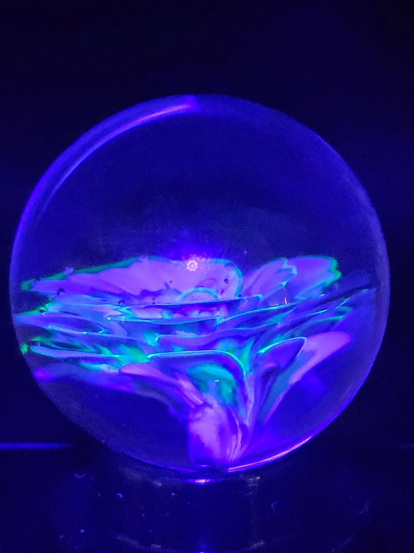 China White, Ion (Uranium) & Turbo Cobalt Floral Marble