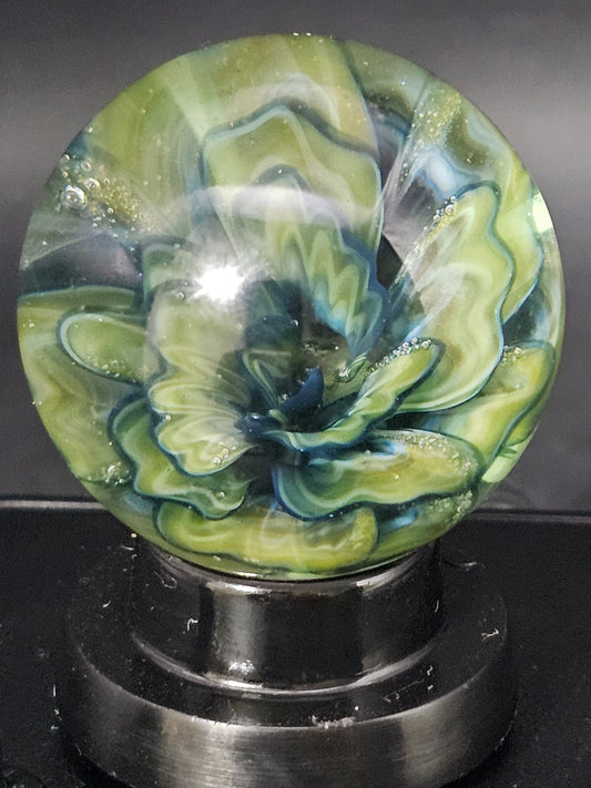 Roswell Yellow, China White Striped & Turbo Cobalt Floral Marble