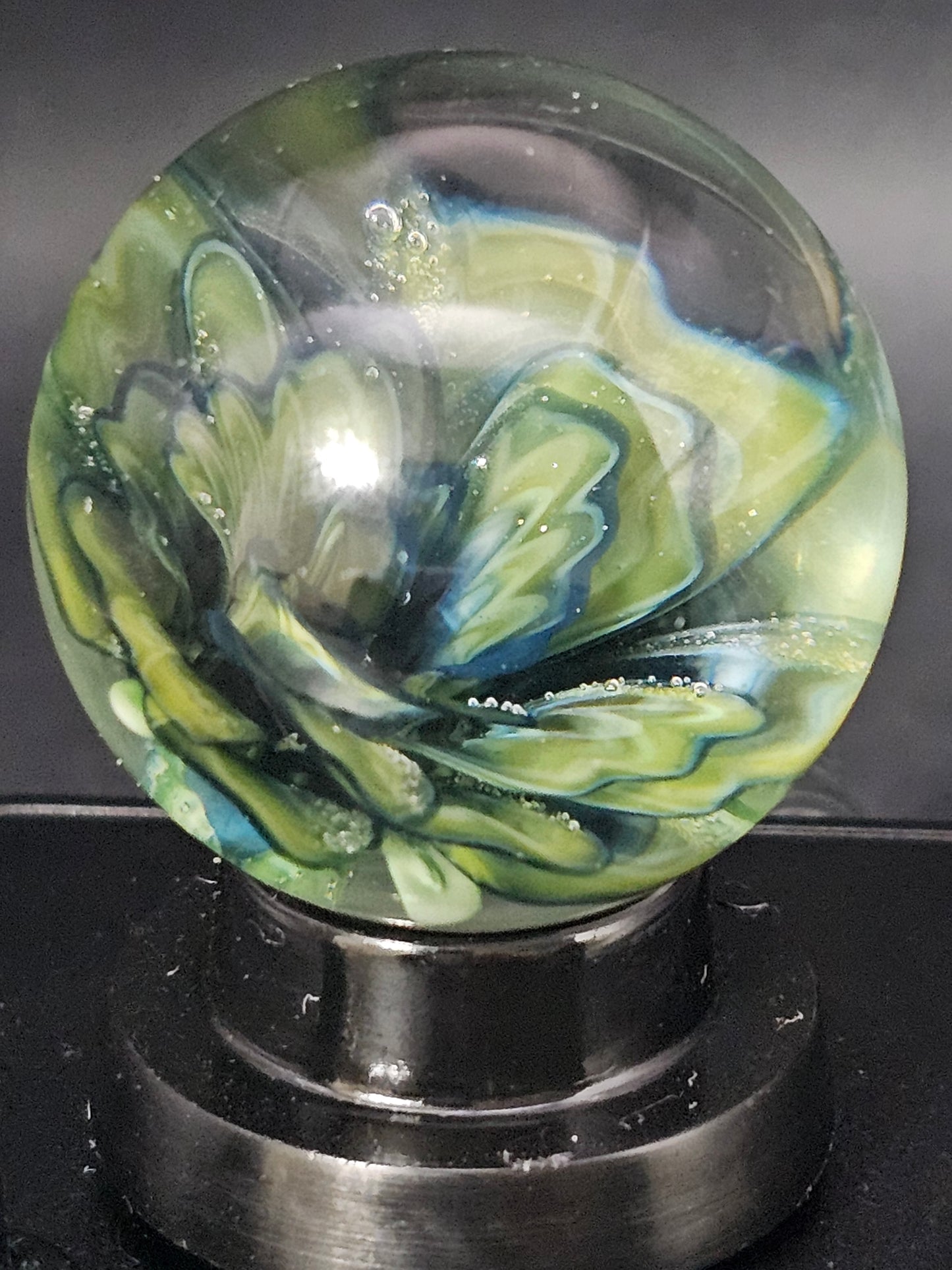 Roswell Yellow, China White Striped & Turbo Cobalt Floral Marble