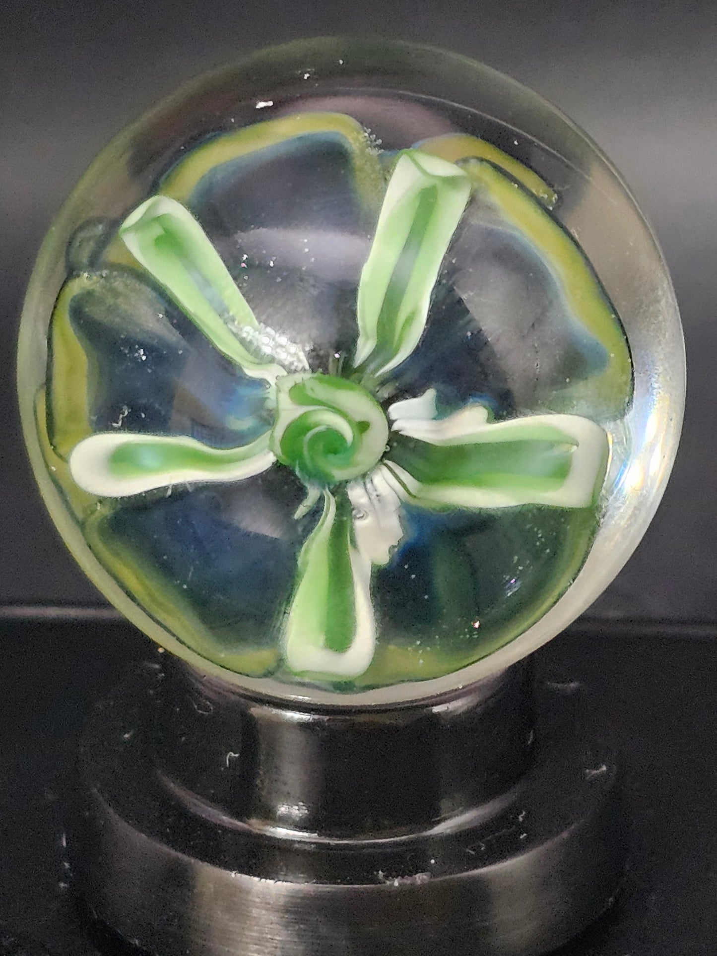 Roswell Yellow, China White Striped & Turbo Cobalt Floral Marble