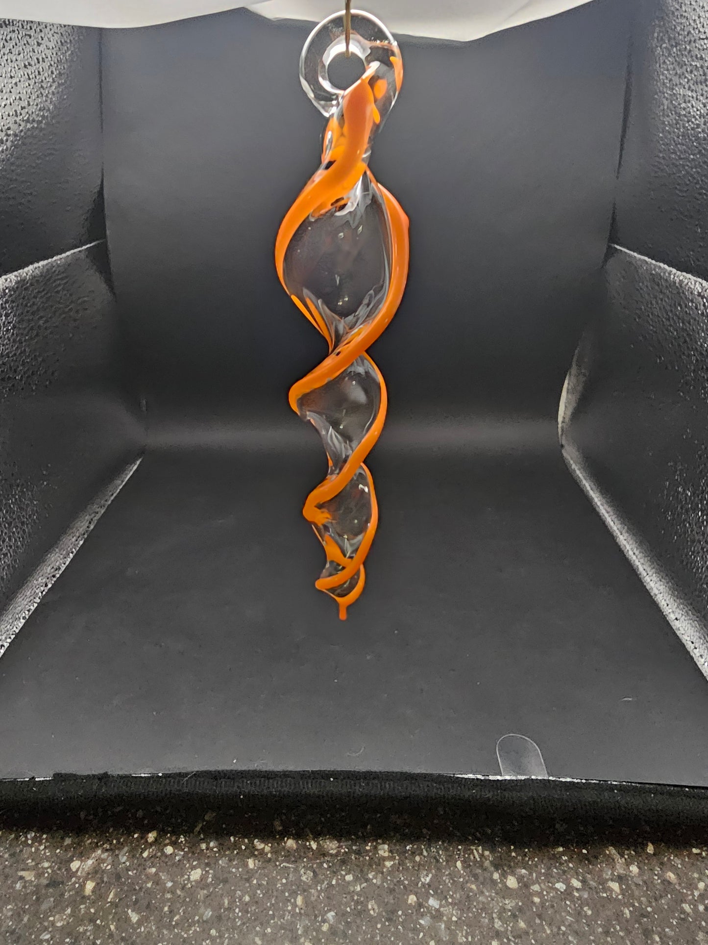 Icicle Ornament (Lava Orange )