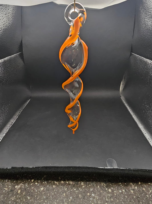Icicle Ornament (Lava Orange )