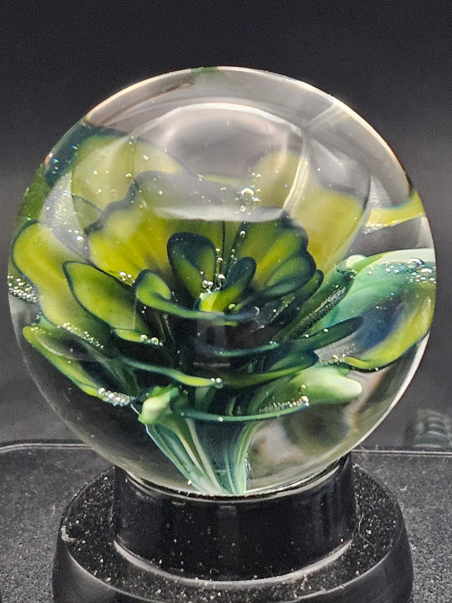 Canary Yellow & Turbo Cobalt Floral Marble