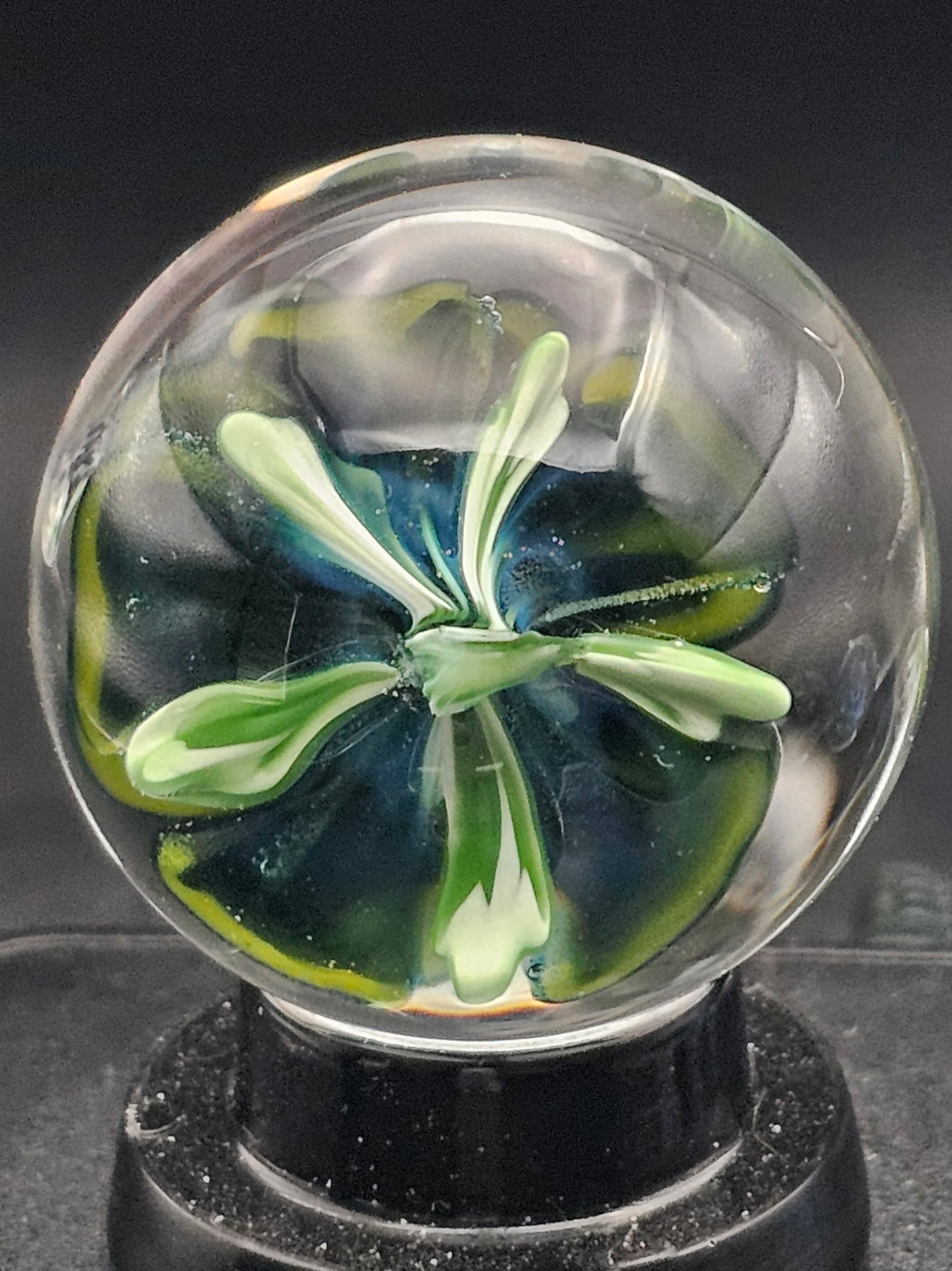 Canary Yellow & Turbo Cobalt Floral Marble