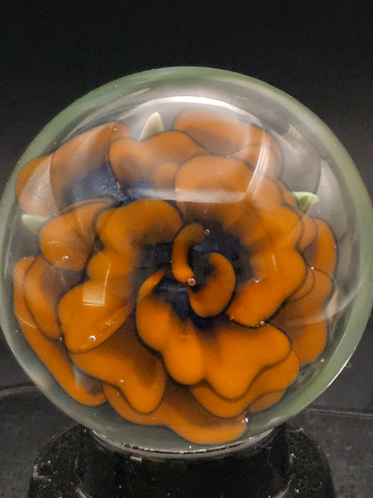 OJ Orange & Dark Knight Floral Marble