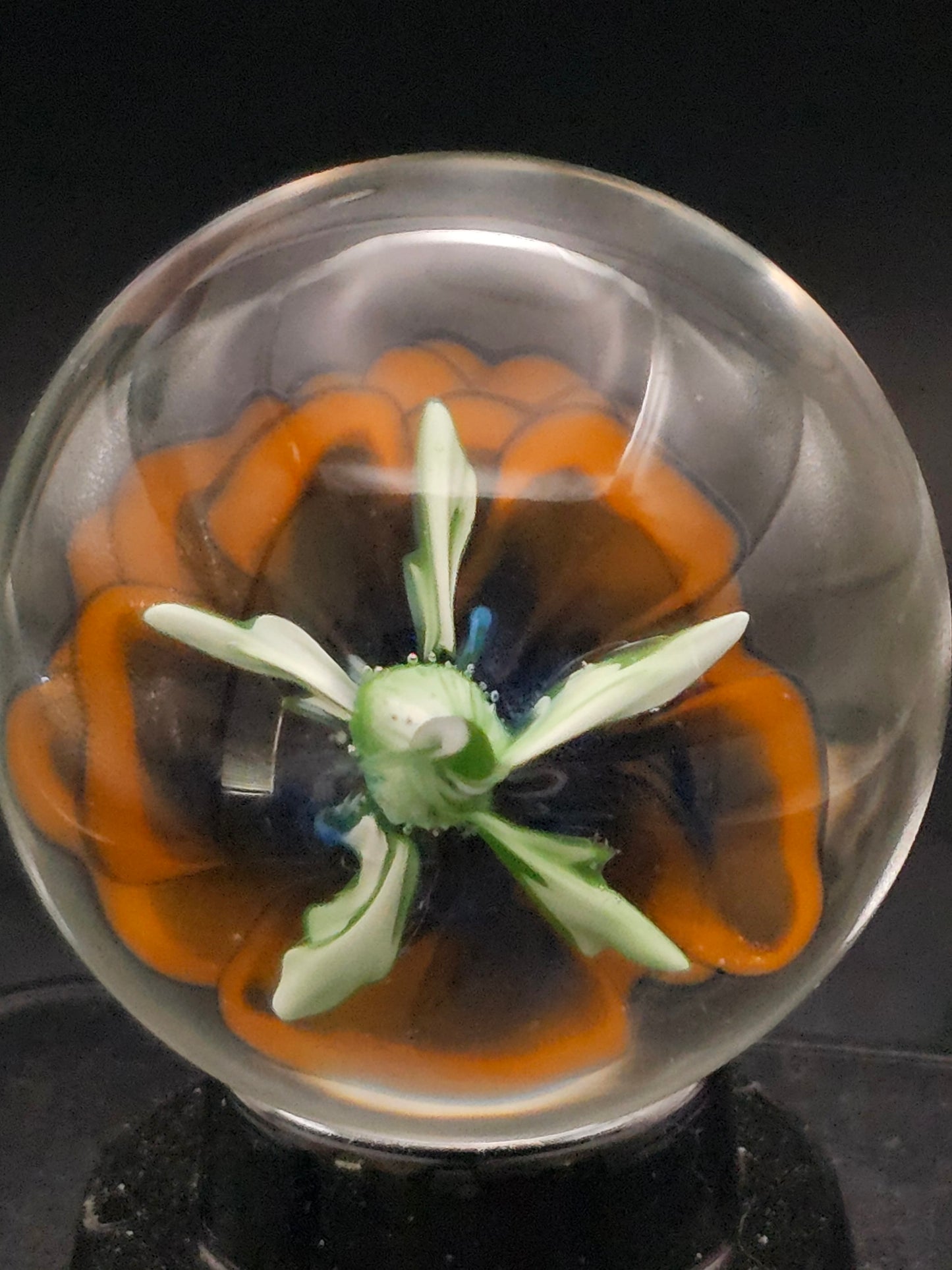 OJ Orange & Dark Knight Floral Marble