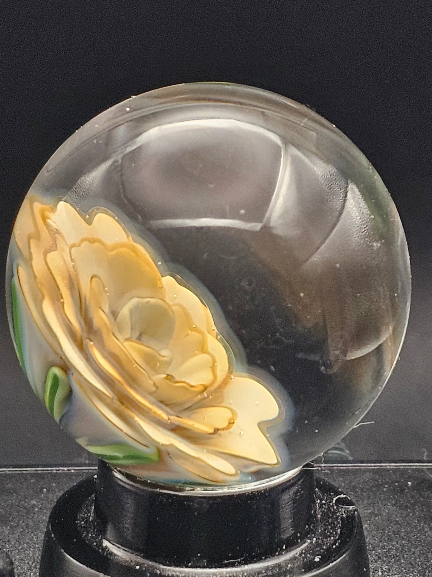 China White & Sascha's Oil Slick Floral Marble