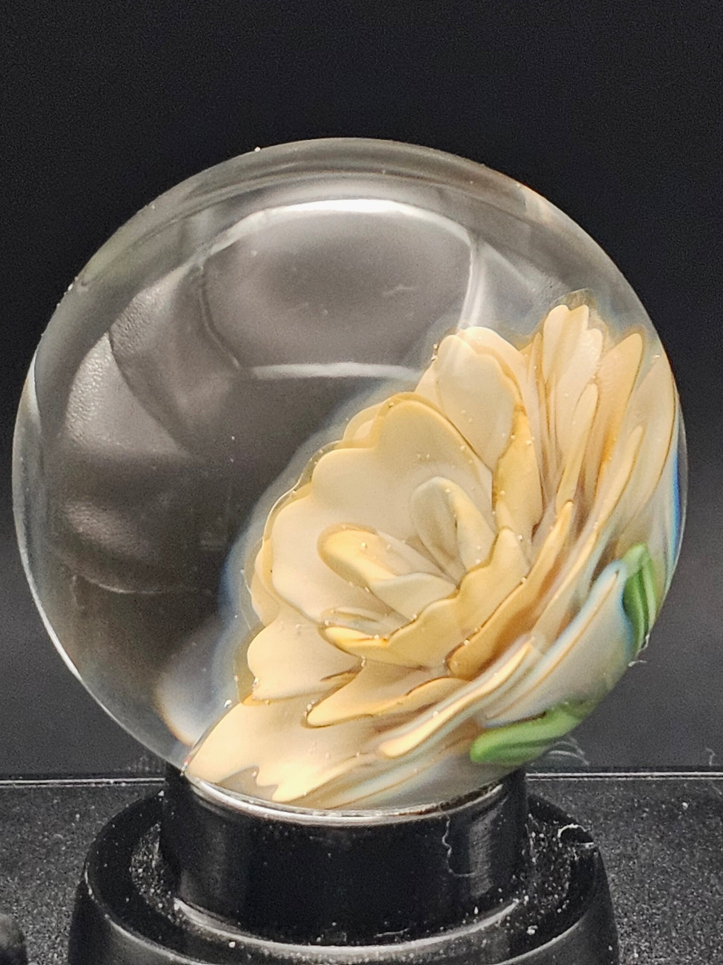 China White & Sascha's Oil Slick Floral Marble