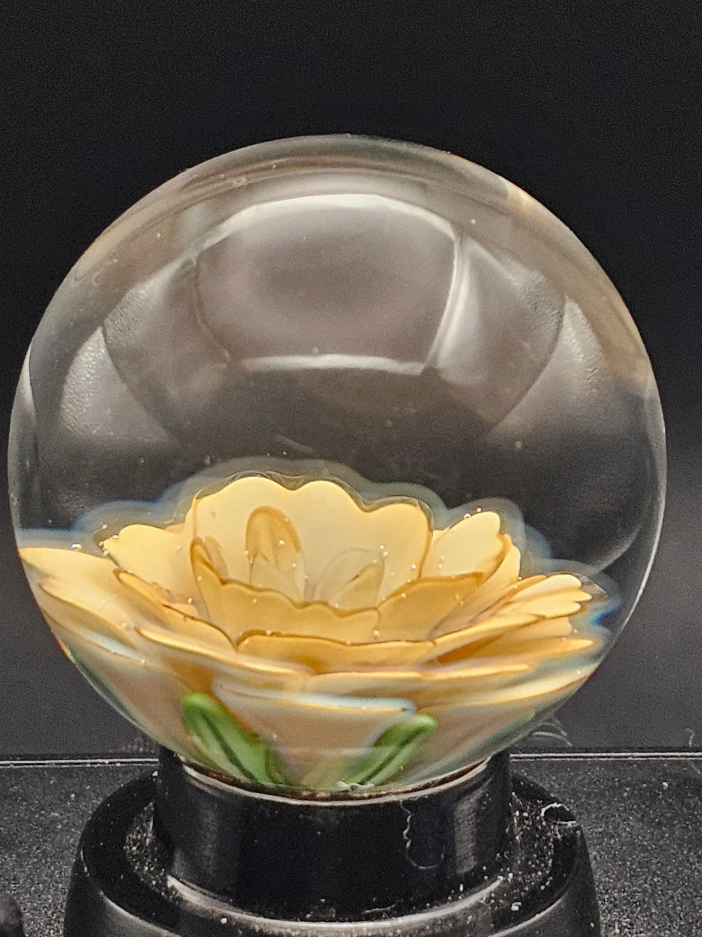 China White & Sascha's Oil Slick Floral Marble