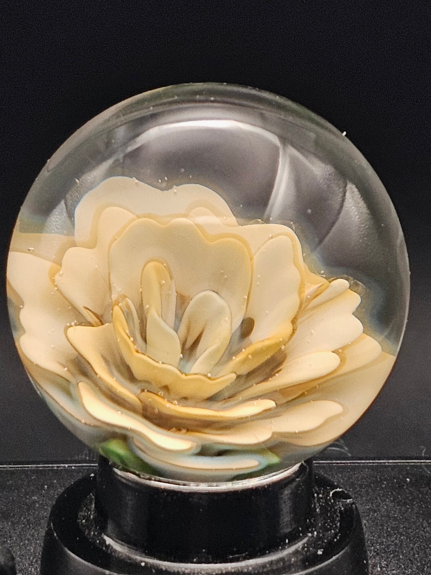 China White & Sascha's Oil Slick Floral Marble