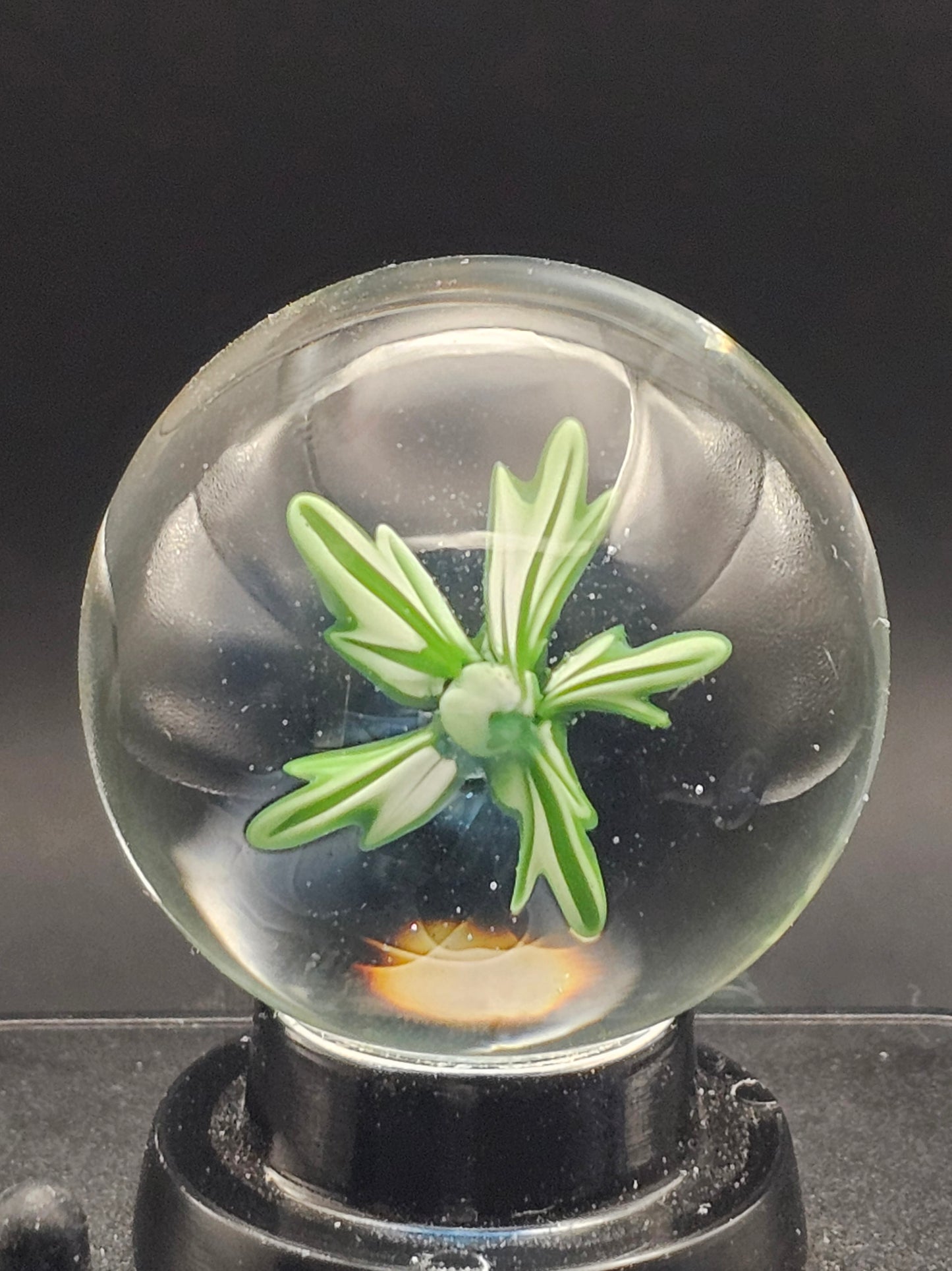 Dark Cobalt & Blue Stardust Floral Marble