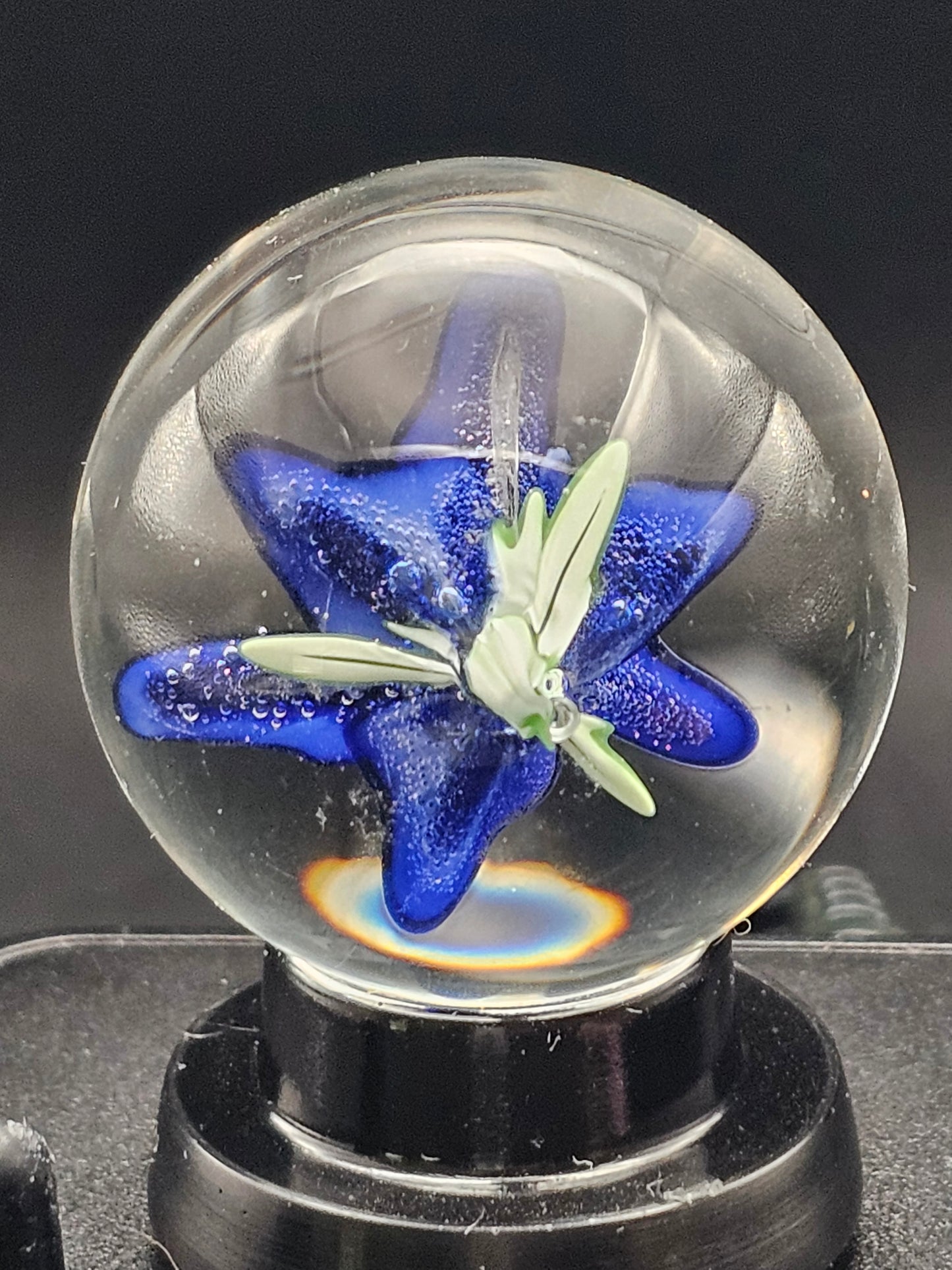 Turbo Cobalt Lily Floral Marble