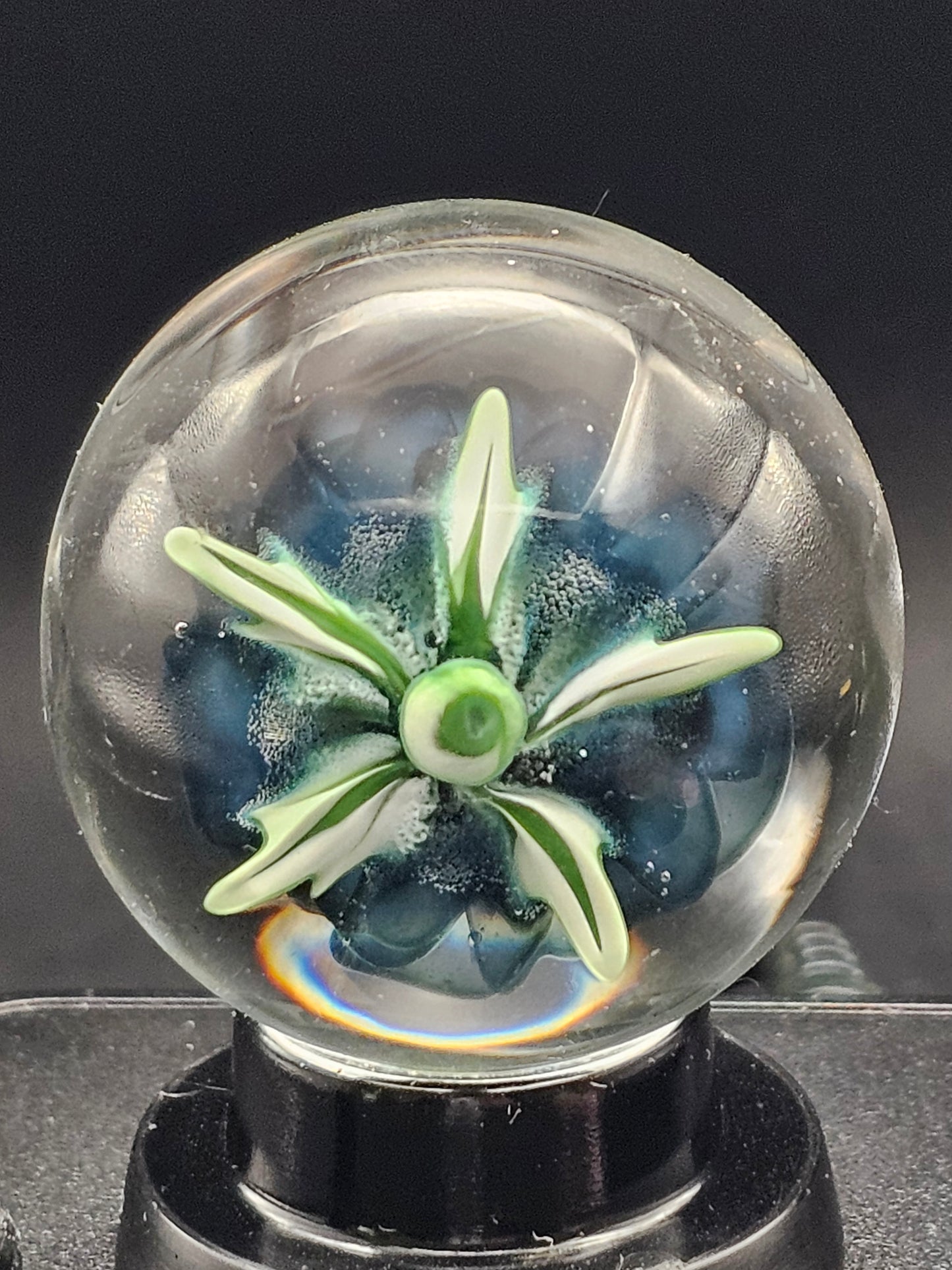Phoenix Rose & Galaxy Black Floral Marble