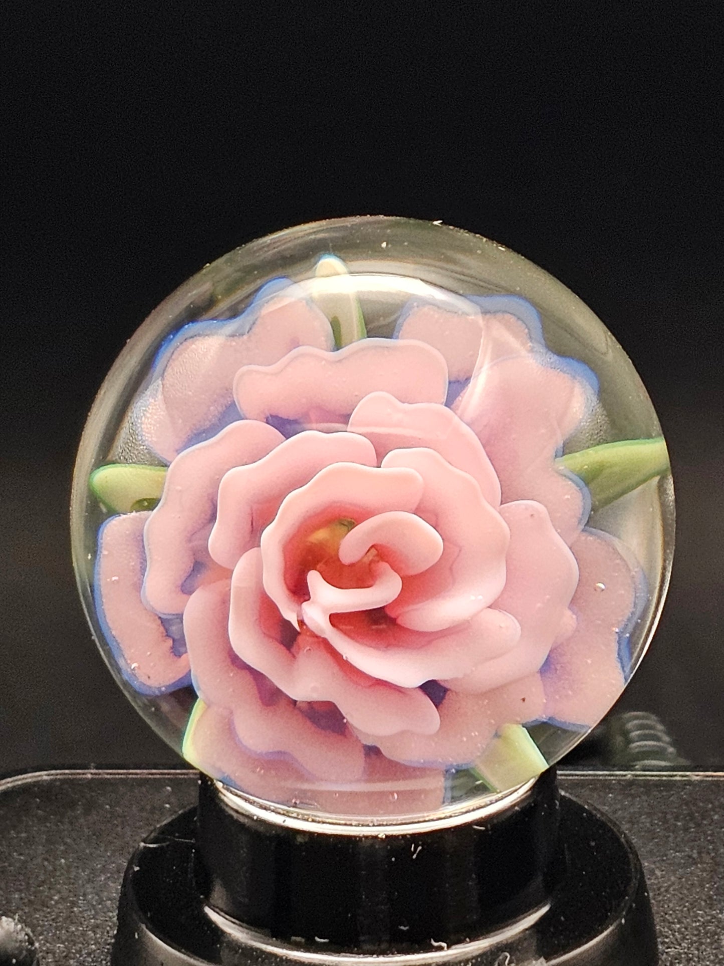 Purple Lilac & Telemagenta Floral Marble