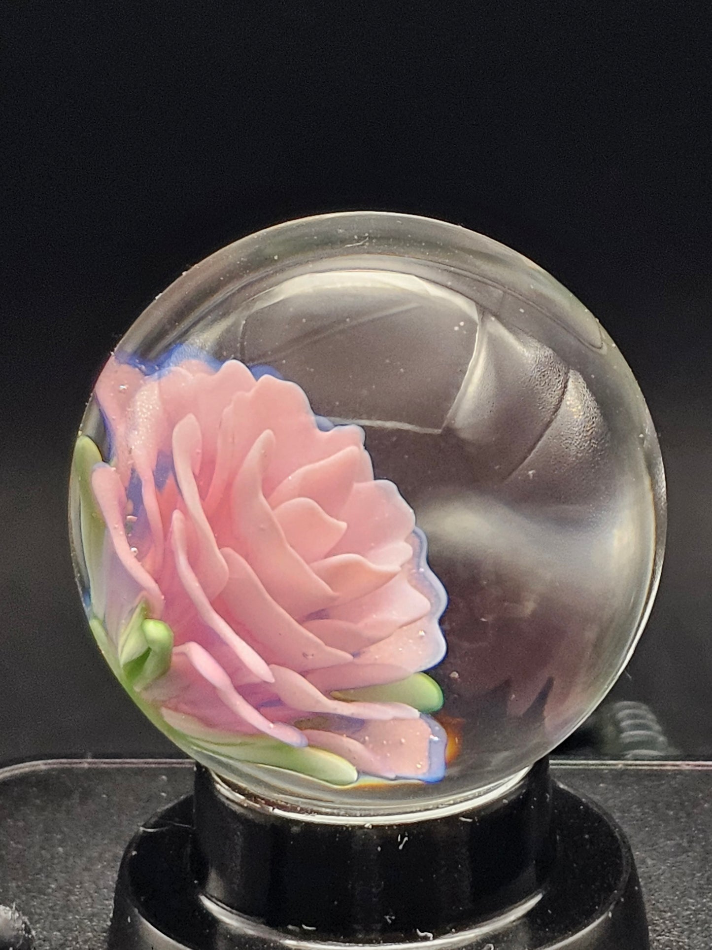 Purple Lilac & Telemagenta Floral Marble