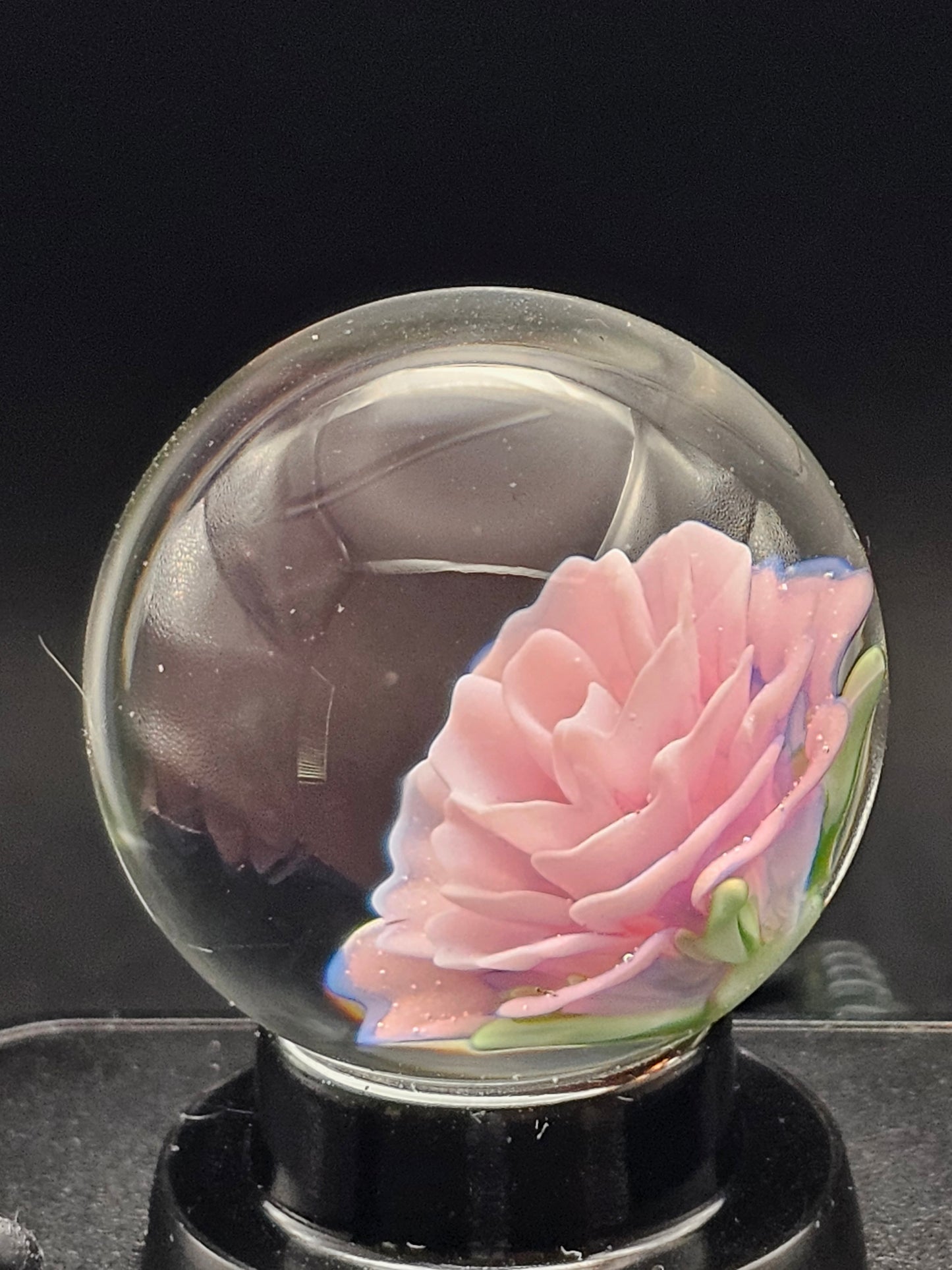 Purple Lilac & Telemagenta Floral Marble