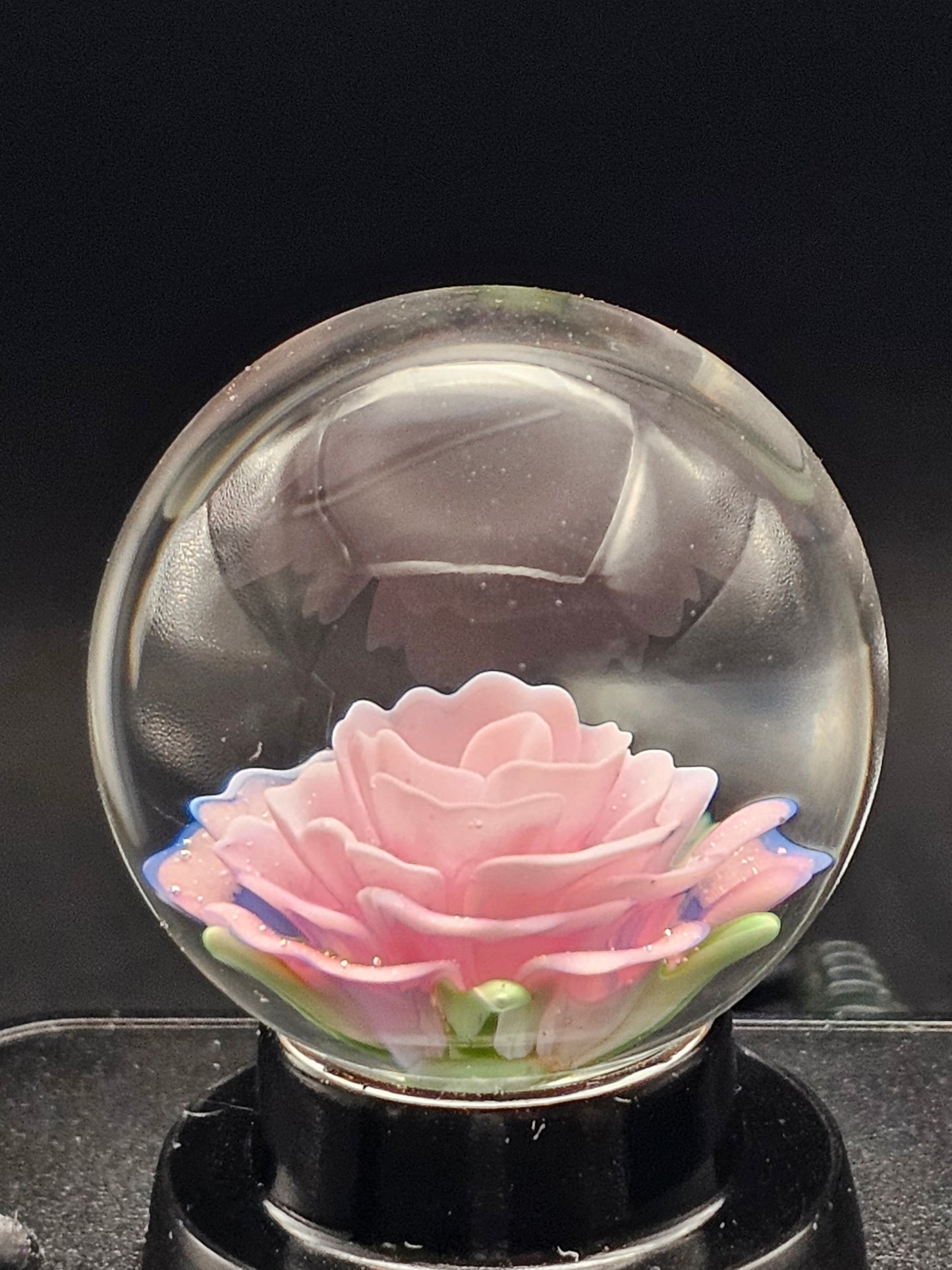 Purple Lilac & Telemagenta Floral Marble