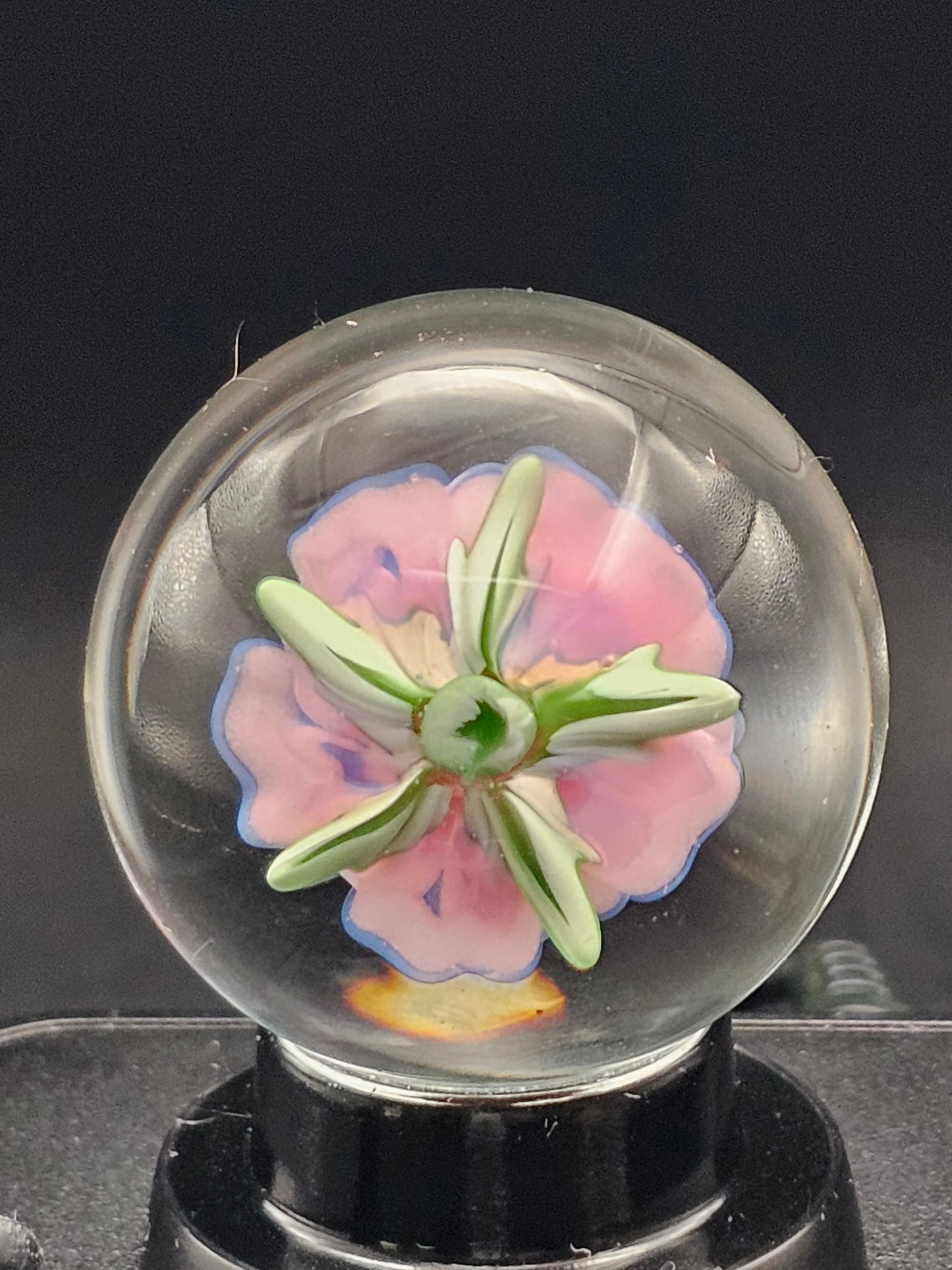 Purple Lilac & Telemagenta Floral Marble