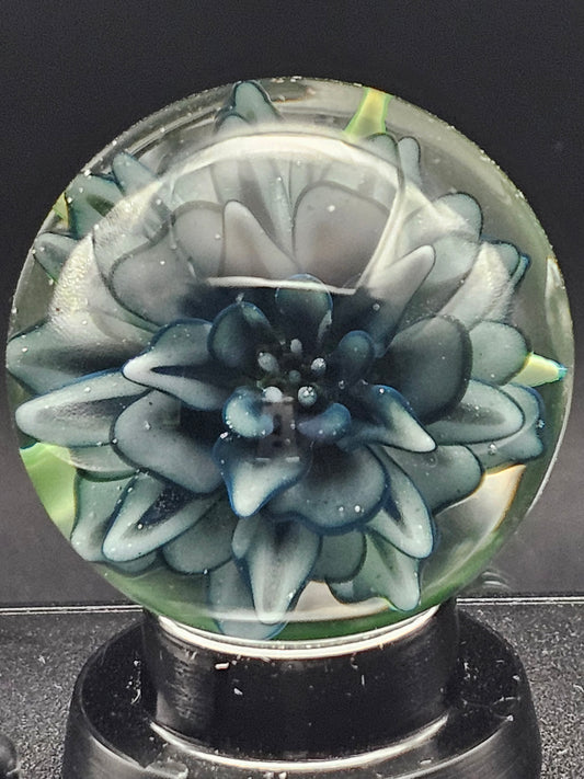 Wisteria, Periwinkle, & Galaxy Black Floral Marble
