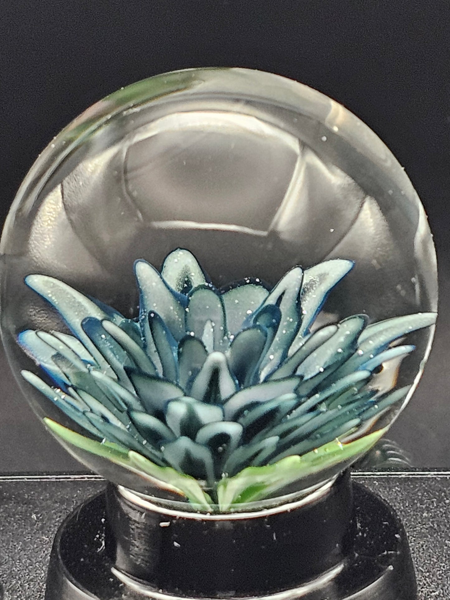 Wisteria, Periwinkle, & Galaxy Black Floral Marble