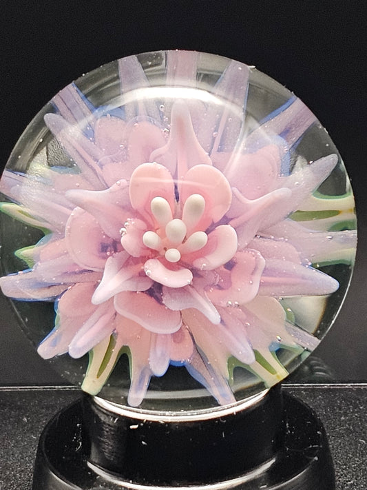 Pink Cadillac & Telemagenta Floral Marble
