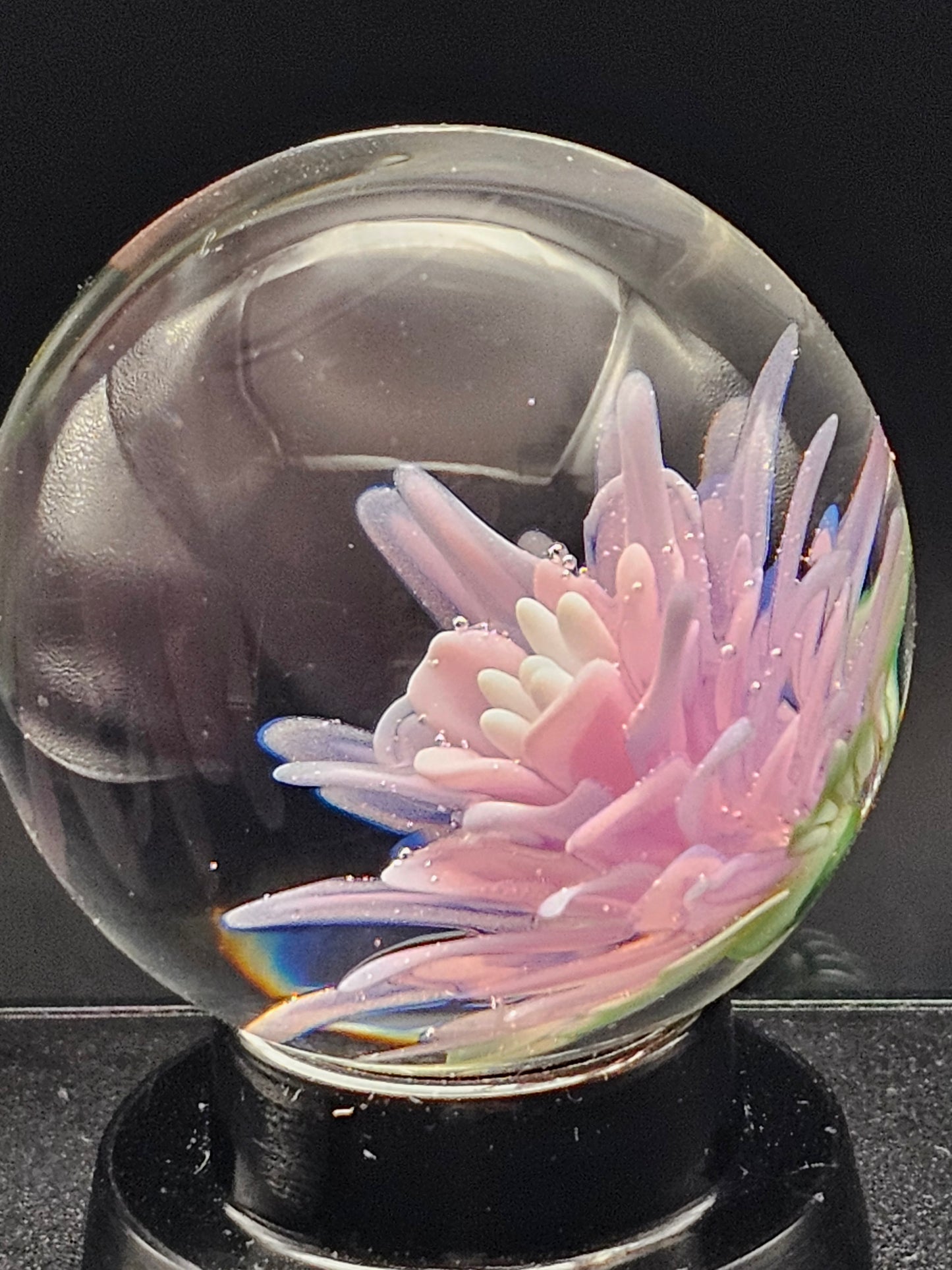 Pink Cadillac & Telemagenta Floral Marble