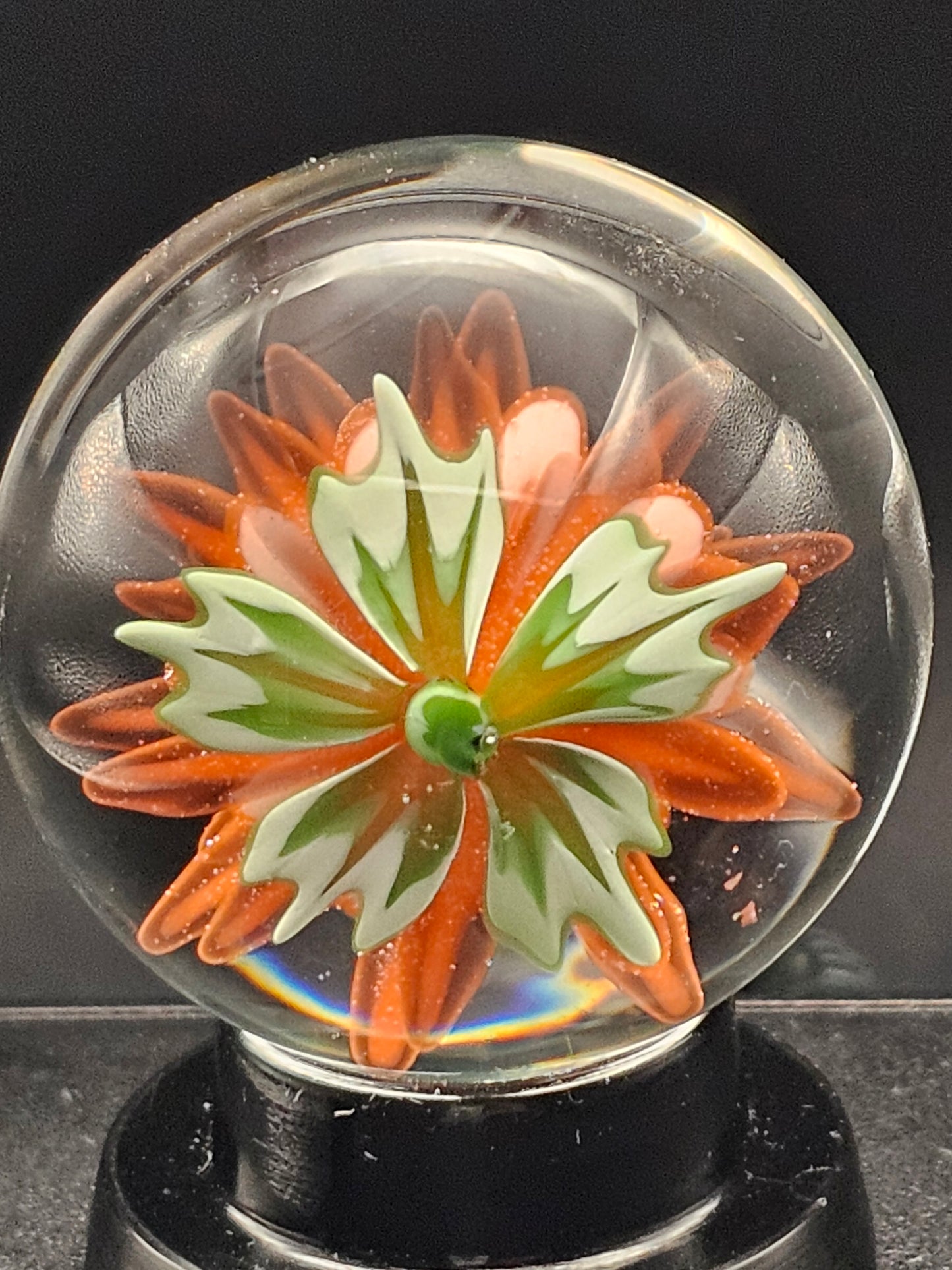 Poppy, China White, & Jet Black Floral Marble