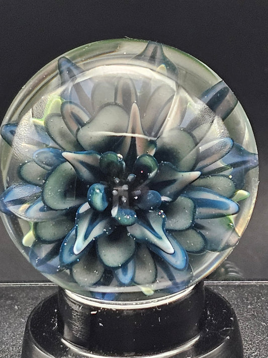 Purple Lilac, Telemagenta, & Galaxy Black Floral Marble