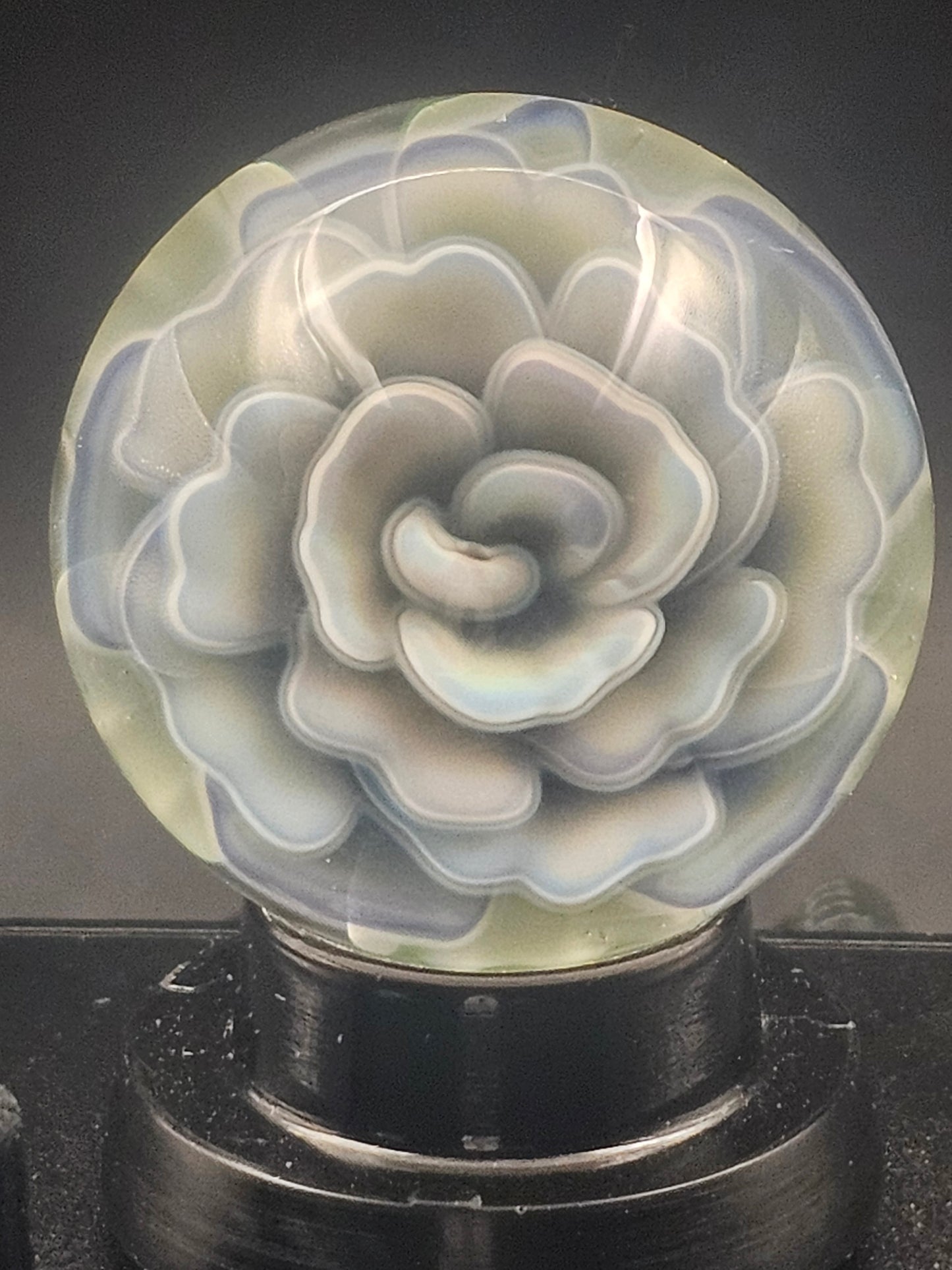 Butterscotch & Turbo Cobalt Floral Floral Marble