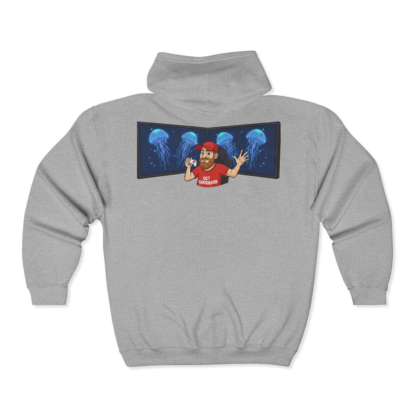 Get Gooderer Penthouse Puh Flame Logo Hoodie | Zip-Up Sweatshirt