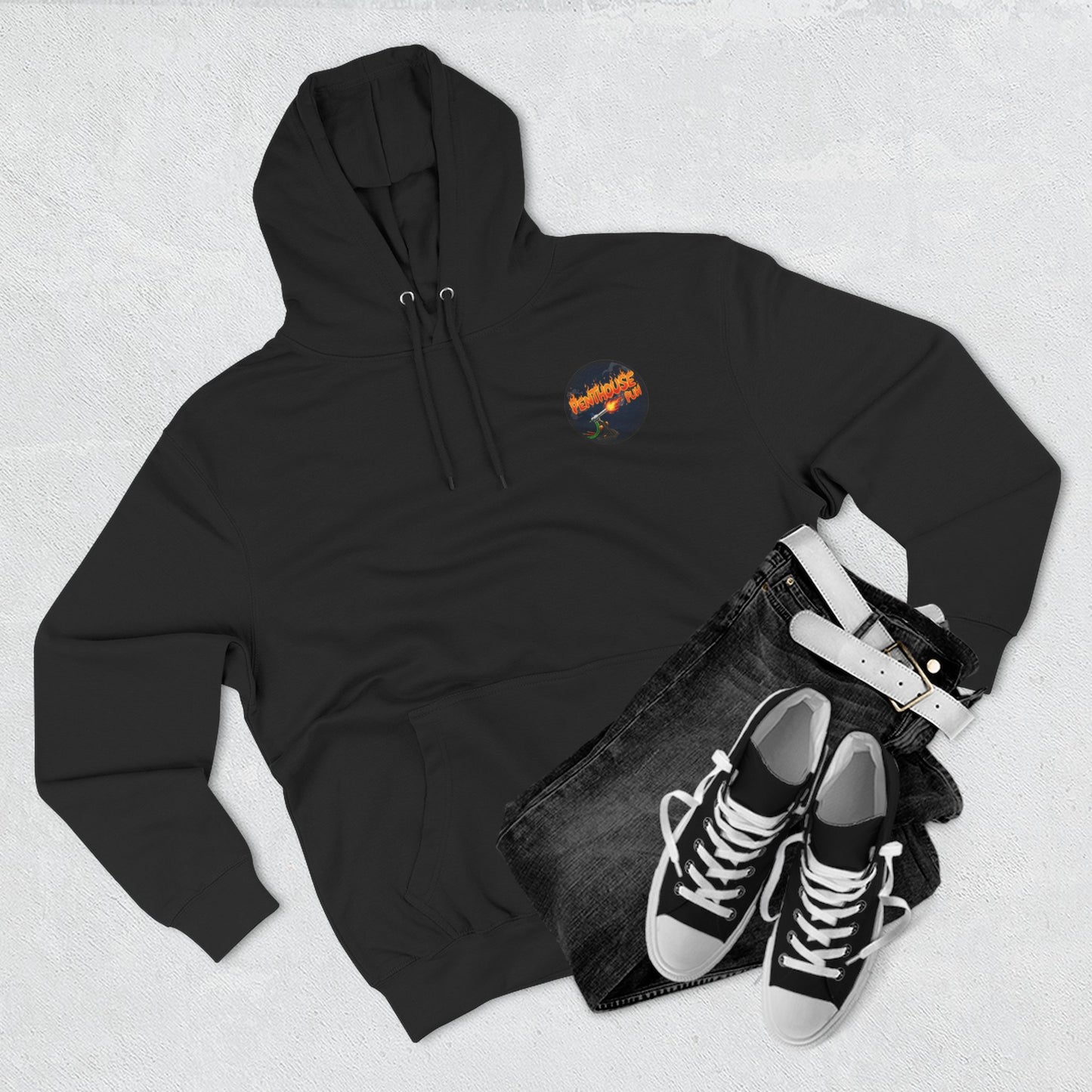 Penthouse Puh Flame Logo Pullover Hoodie