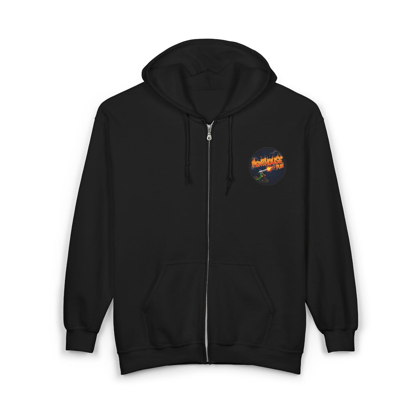 Get Gooderer Penthouse Puh Flame Logo Hoodie | Zip-Up Sweatshirt