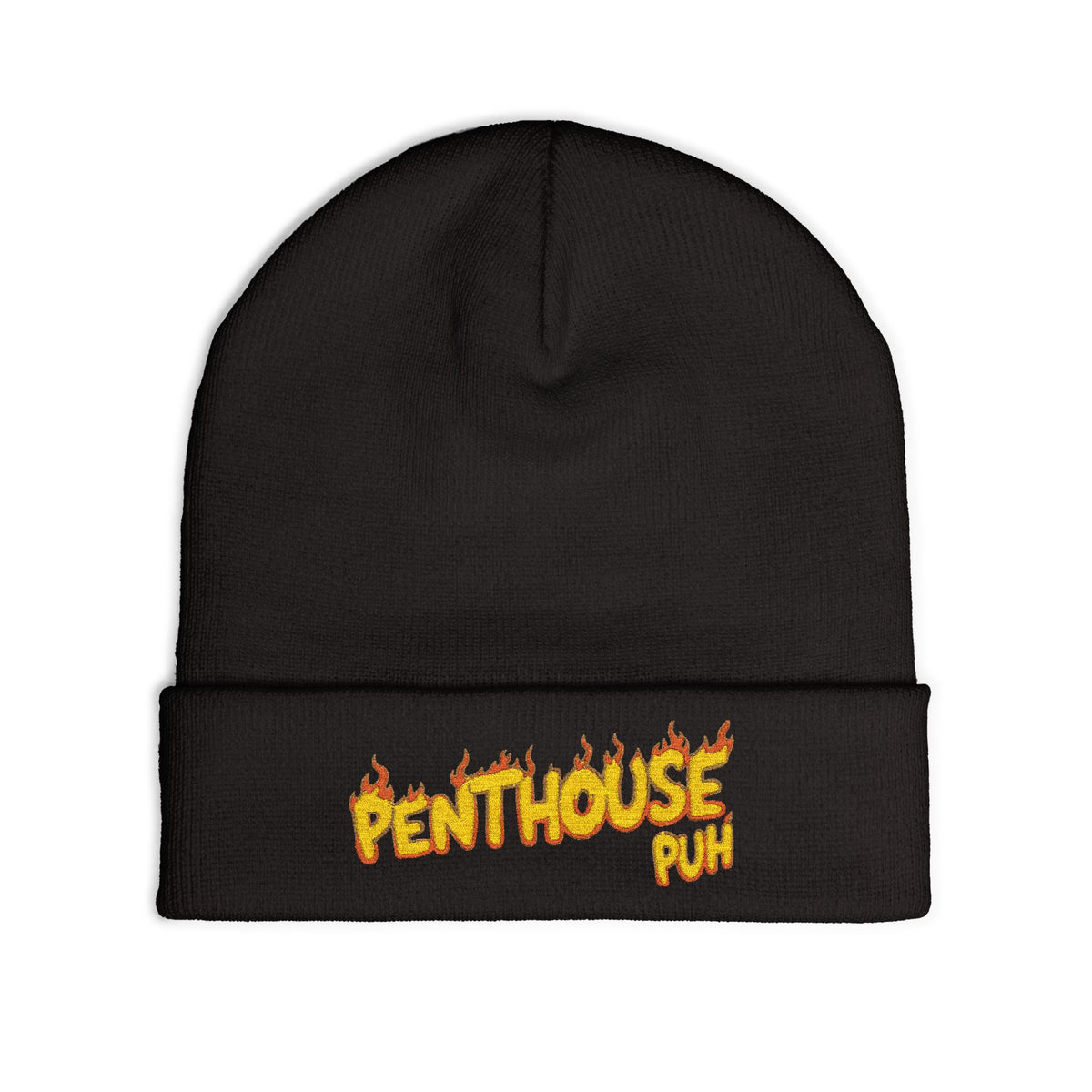 Embroidered Flame Logo Beanie