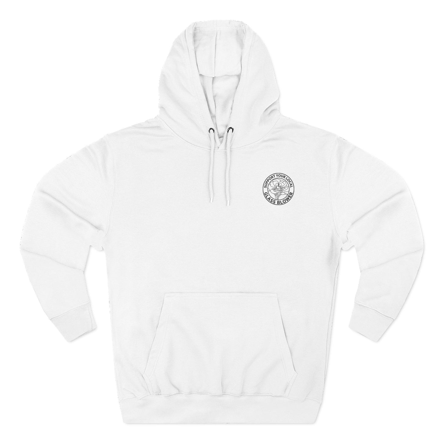 Orange Rose Circle Artwork Hoodie | Floral Back Print